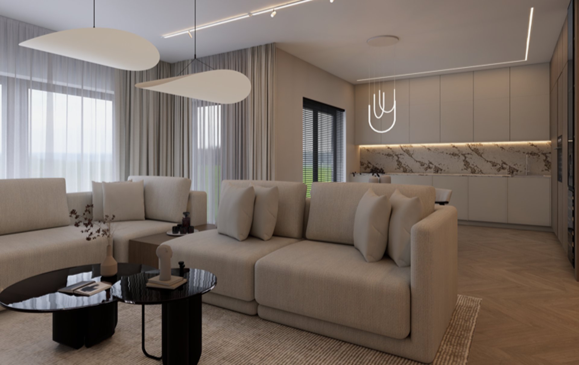 black and brown leather padded tub sofa