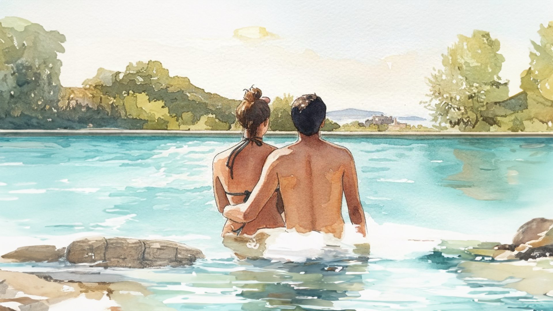 couple wearing silver-colored rings