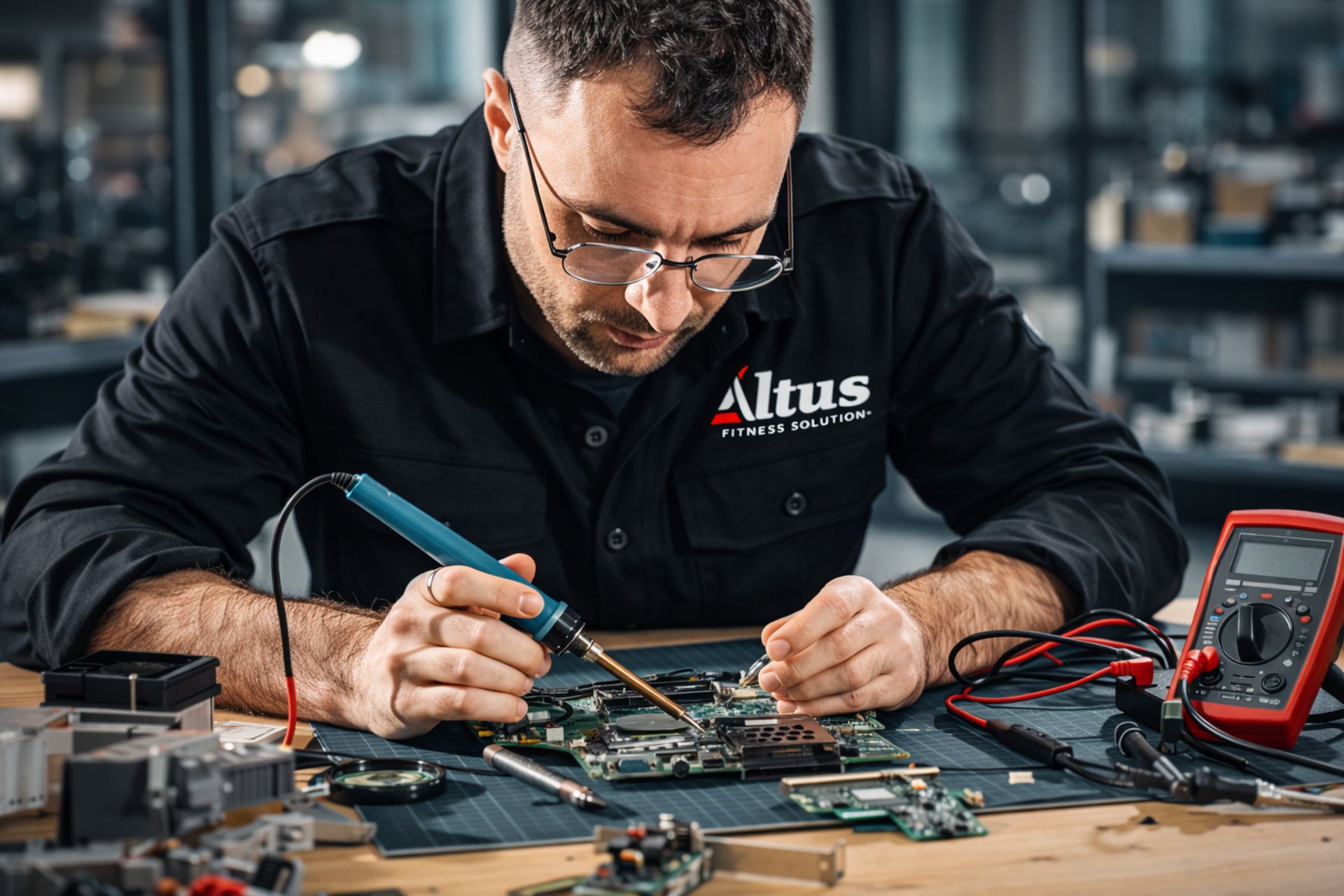 an abstract photo of a curved building with a blue sky in the background