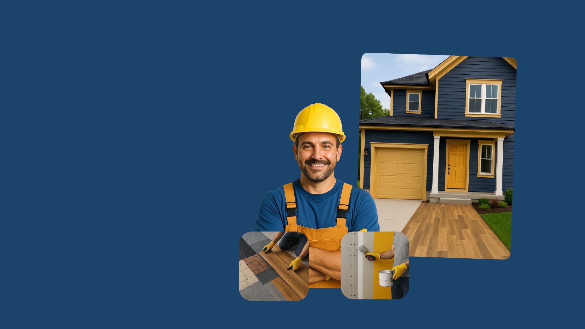 An empty room with hard wood floors and white walls