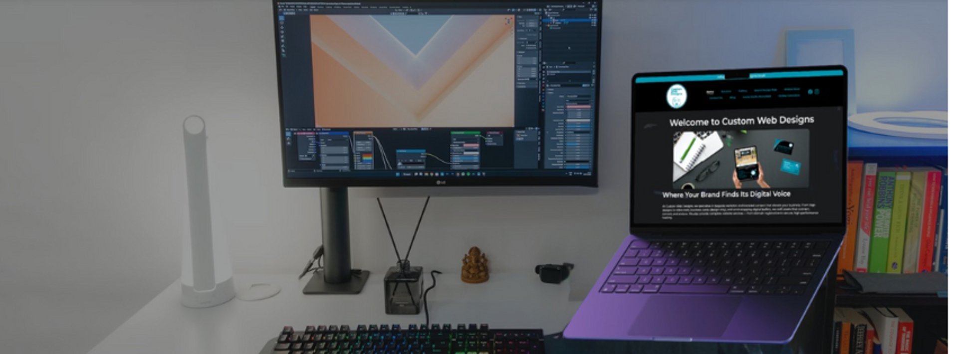 gray computer monitor