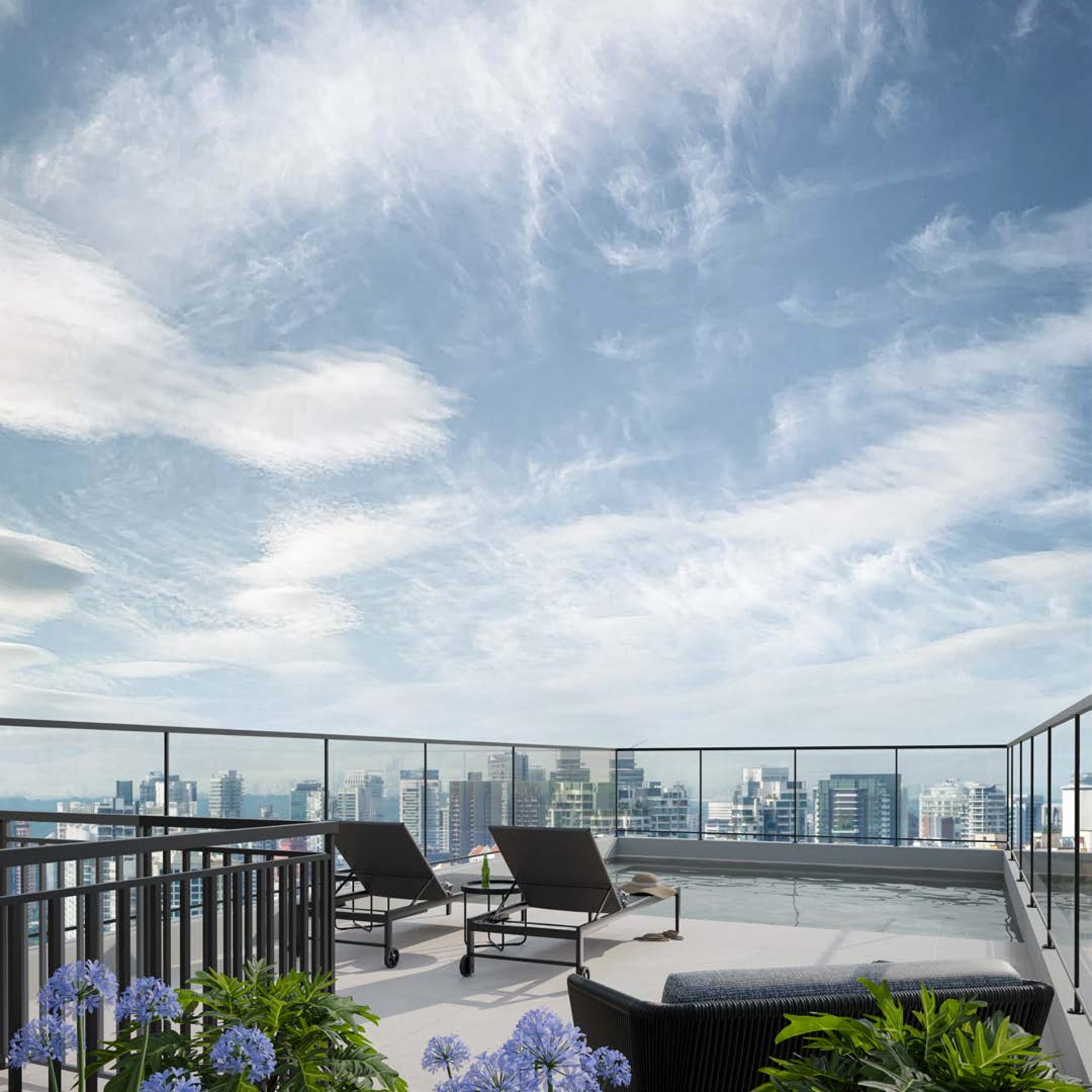 black and brown leather padded tub sofa
