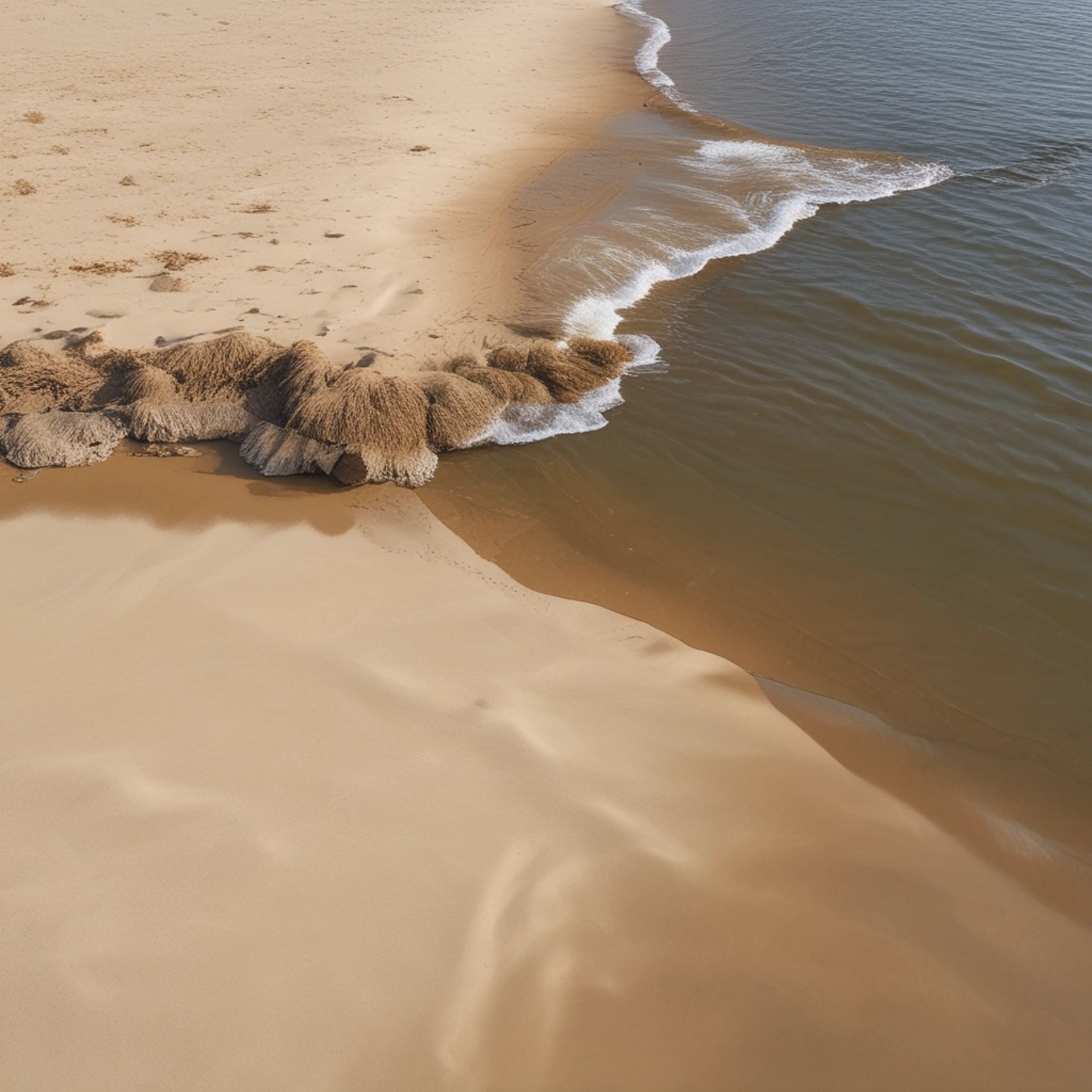 an abstract photo of a curved building with a blue sky in the background