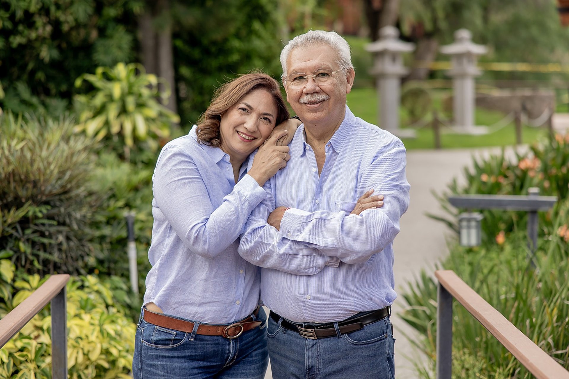 couple wearing silver-colored rings