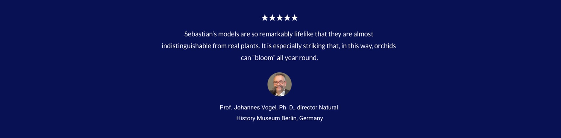 Prof. Johannes Vogel, director natural history museum berlin positive review on sebastian brandt