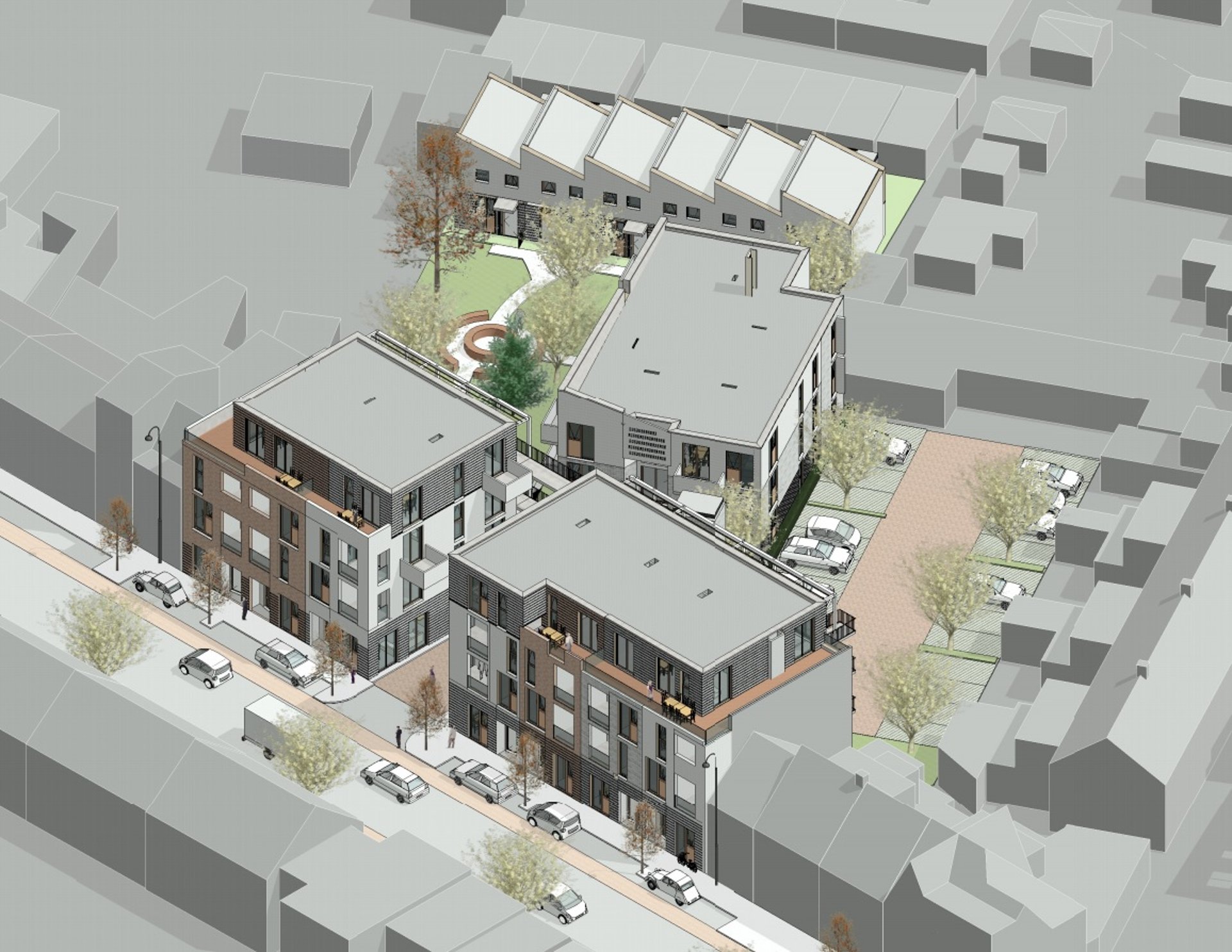 black and brown leather padded tub sofa