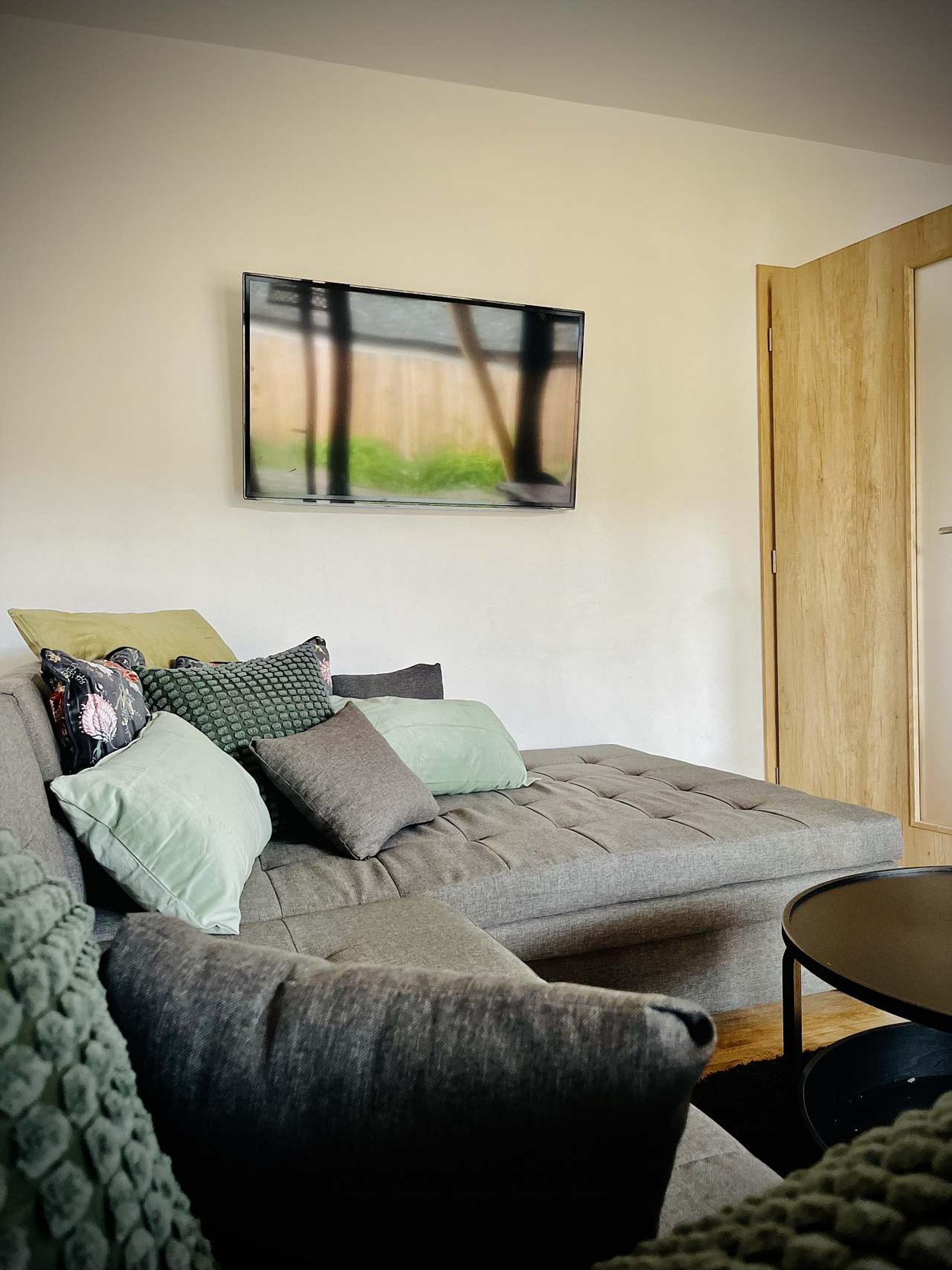 black blue and yellow textile