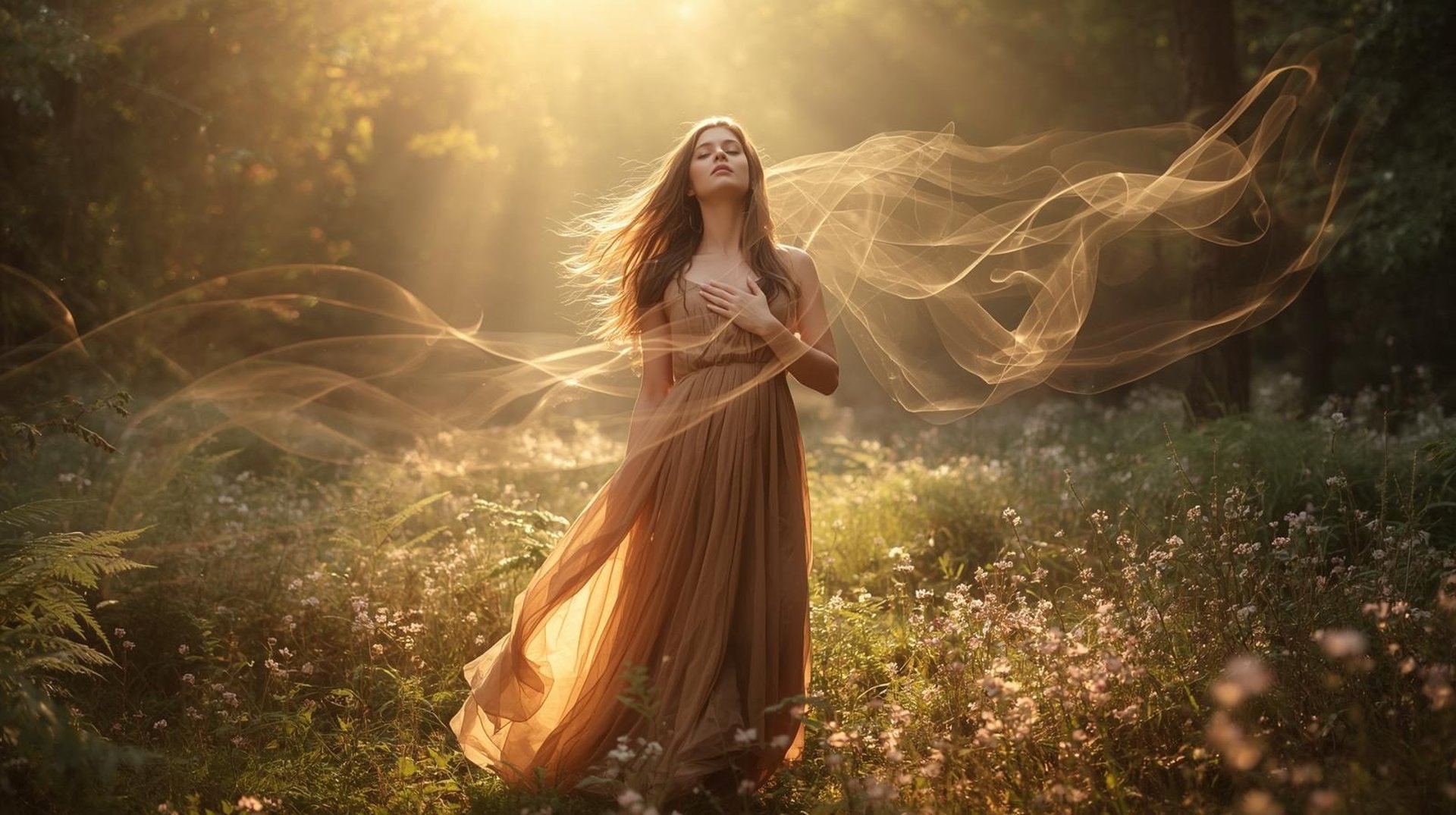 a black and white photo of a woman covering her mouth