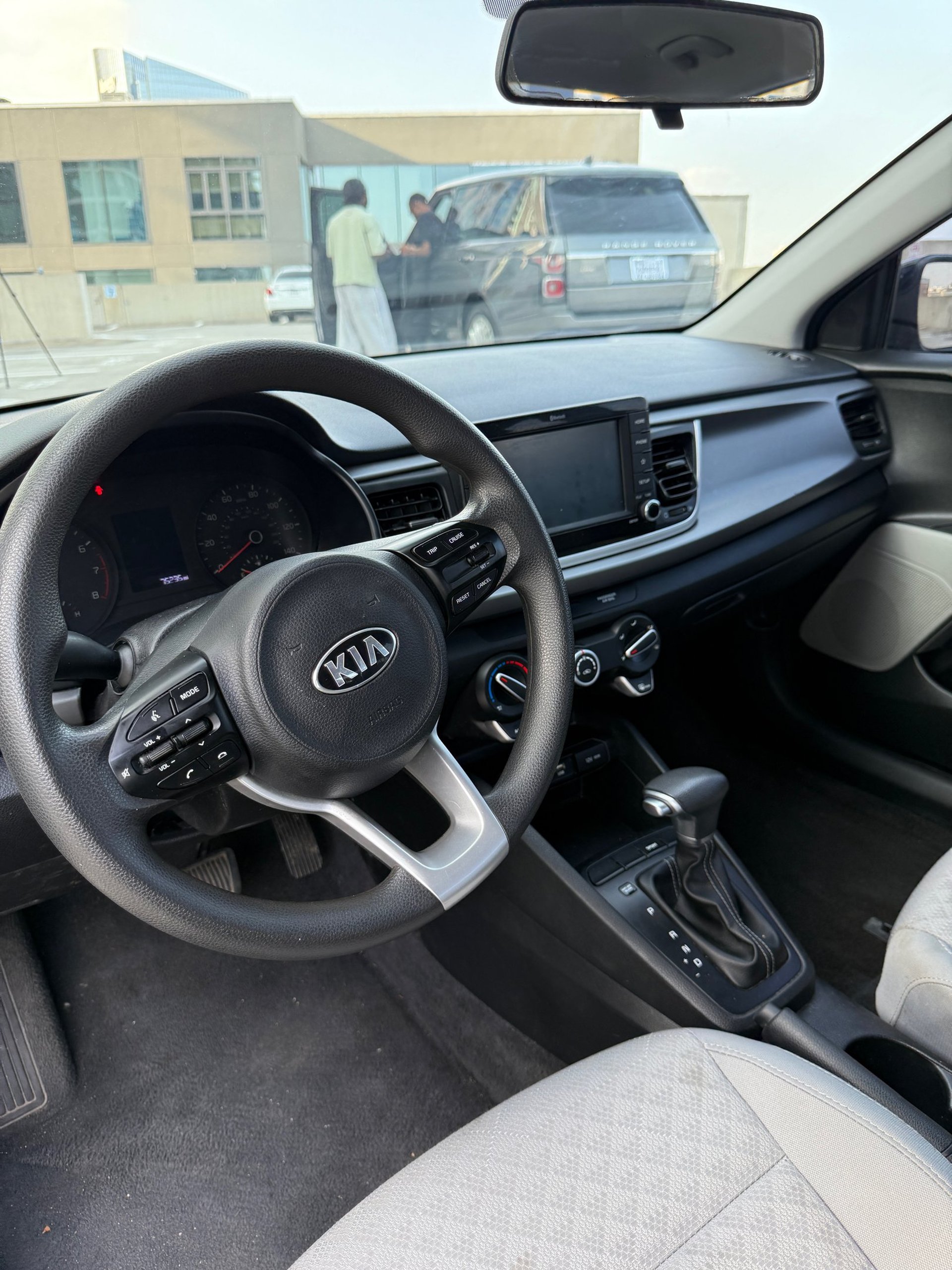 black and red Toyota interior