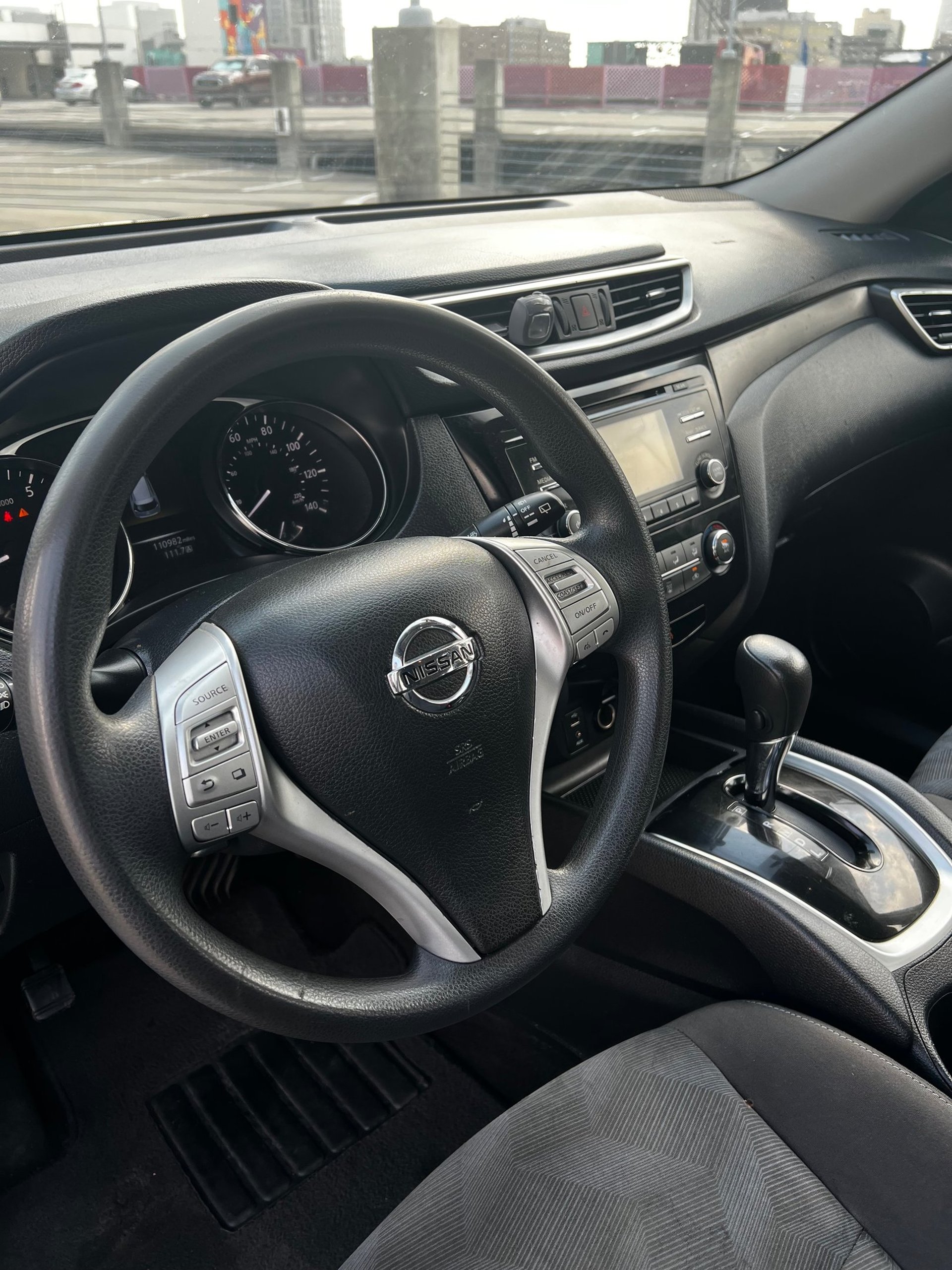 black and red Toyota interior