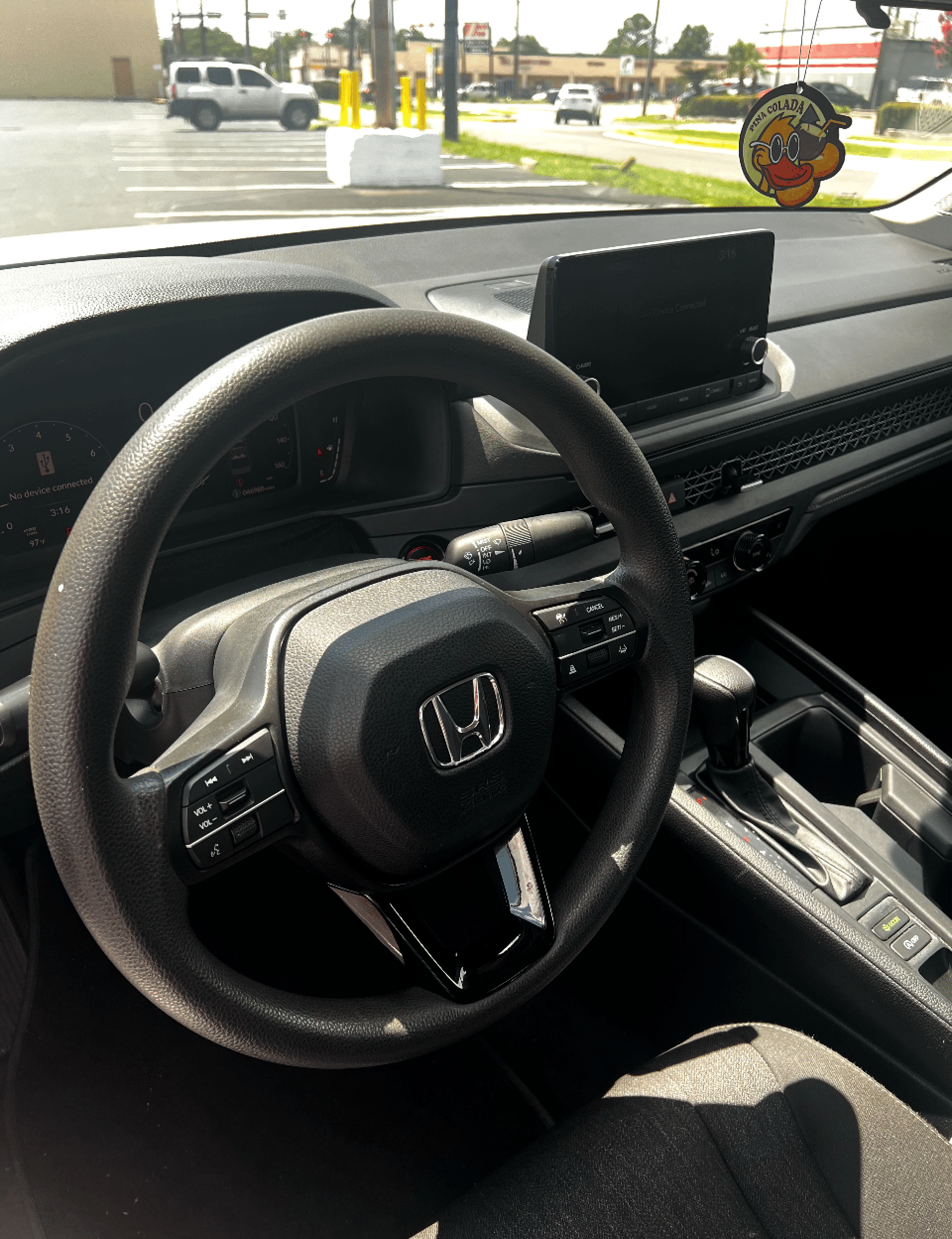 black and red Toyota interior