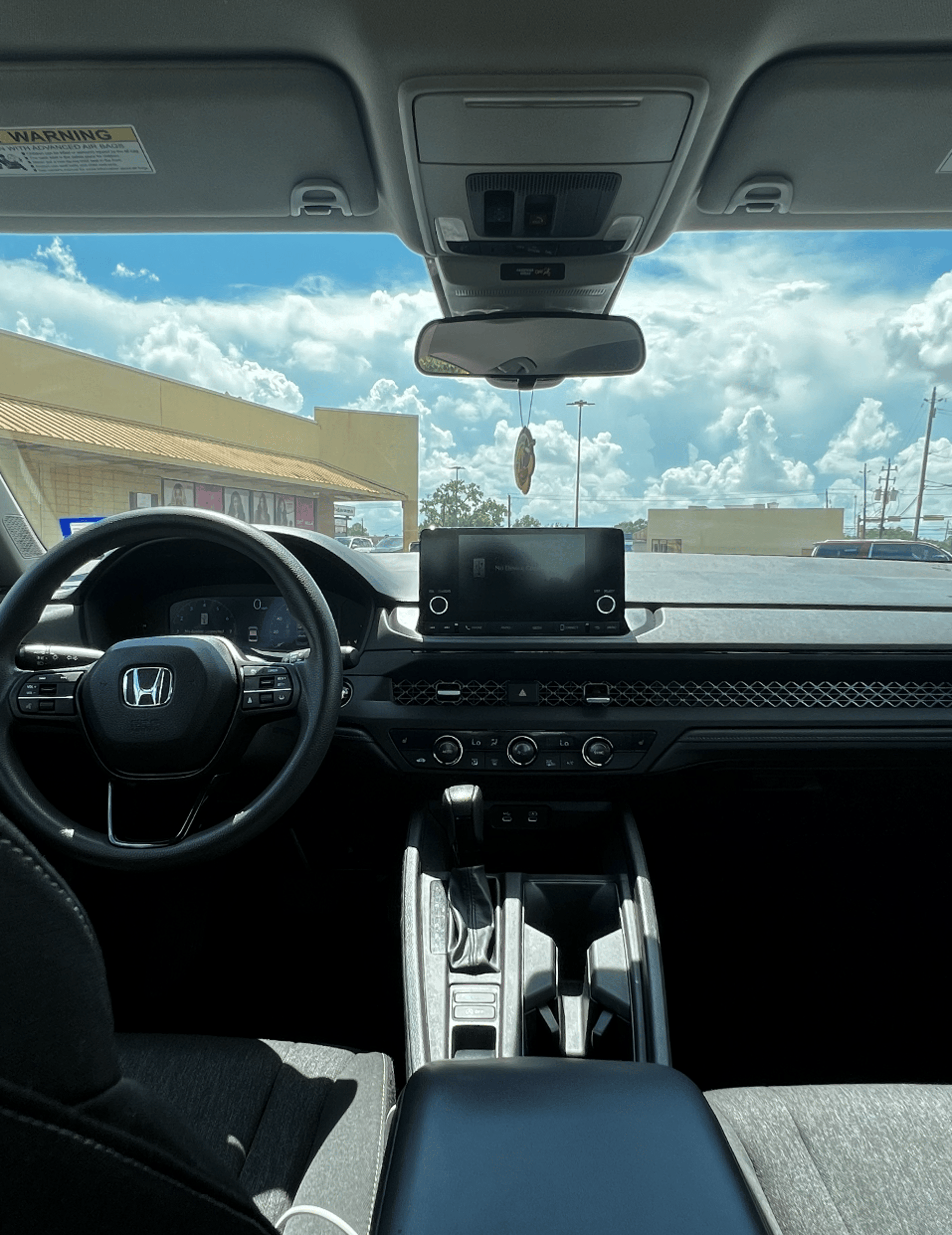 black and red Toyota interior