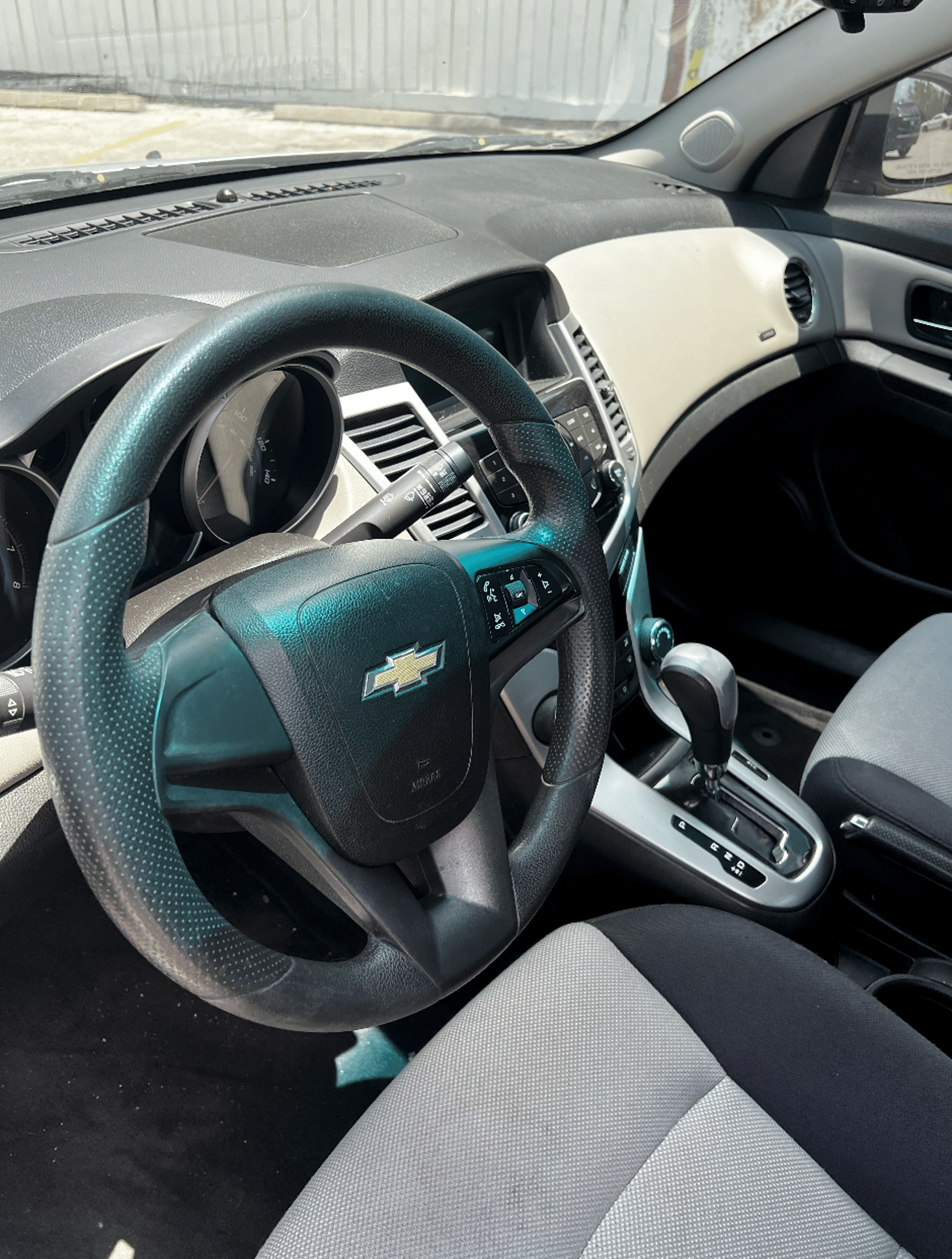 black and red Toyota interior
