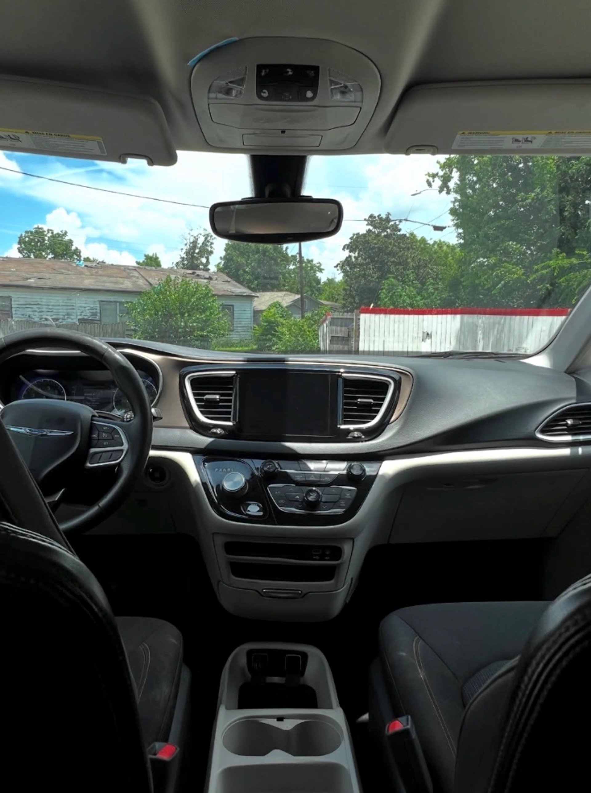 black and red Toyota interior