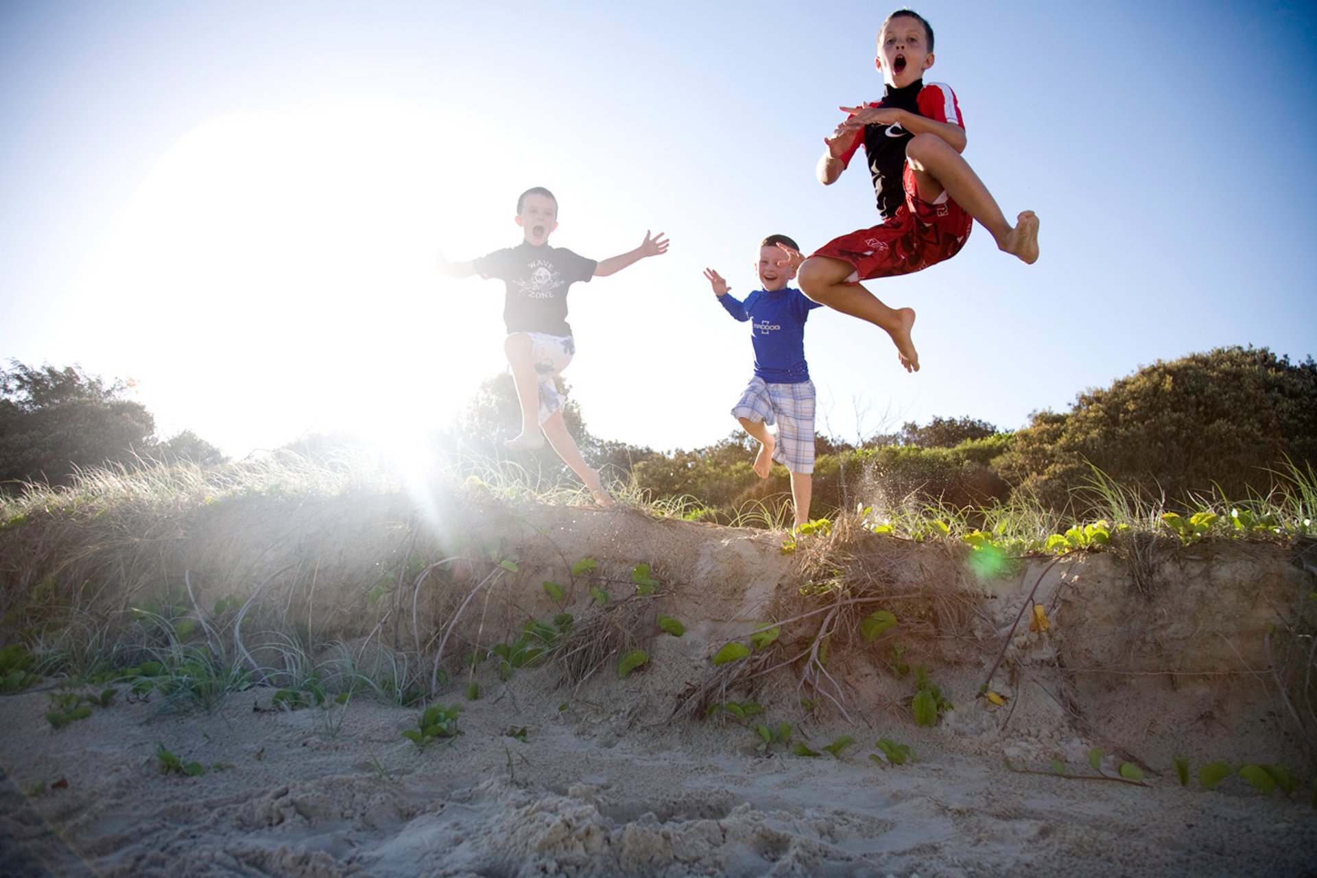 an abstract photo of a curved building with a blue sky in the background