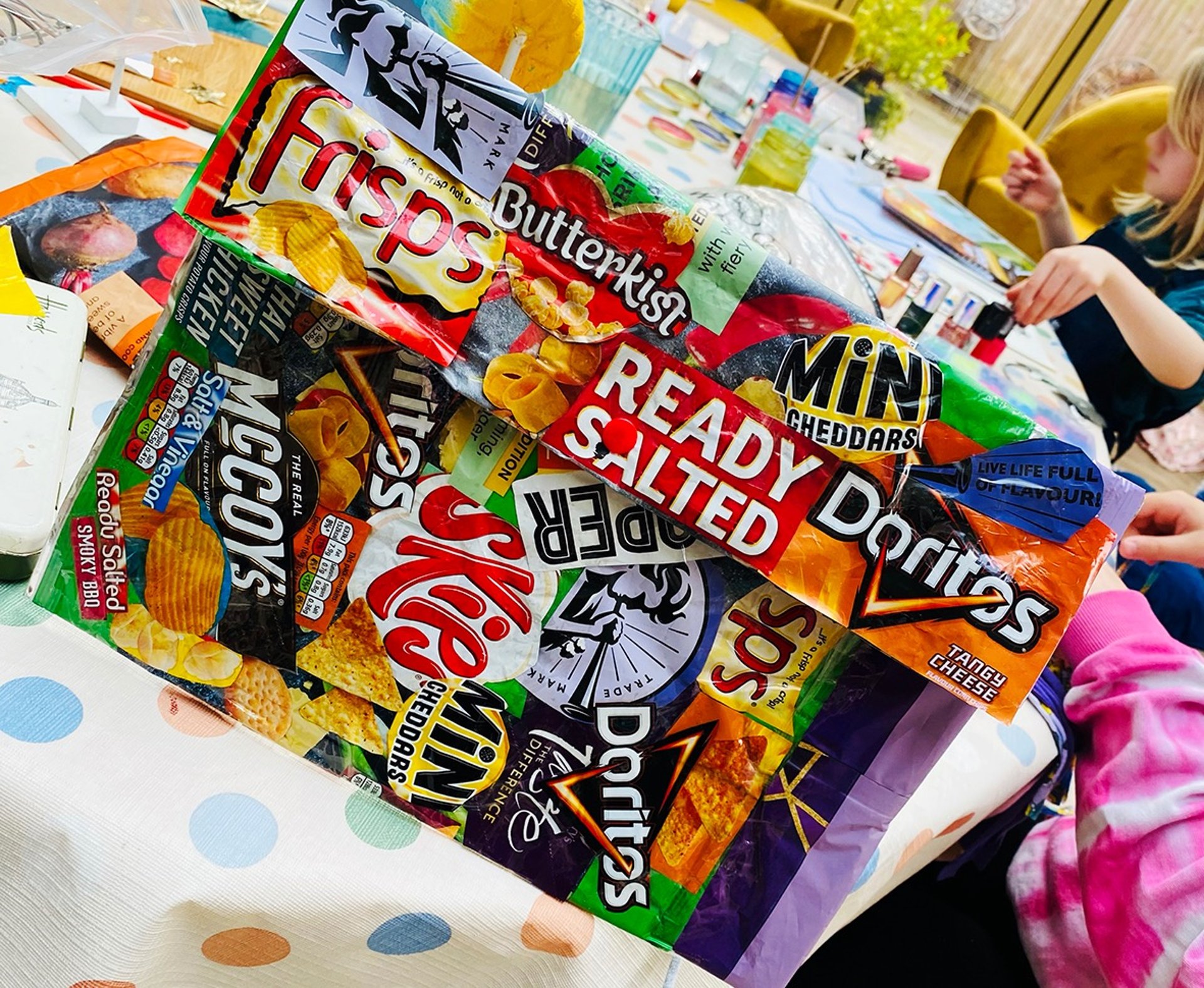an abstract photo of a curved building with a blue sky in the background