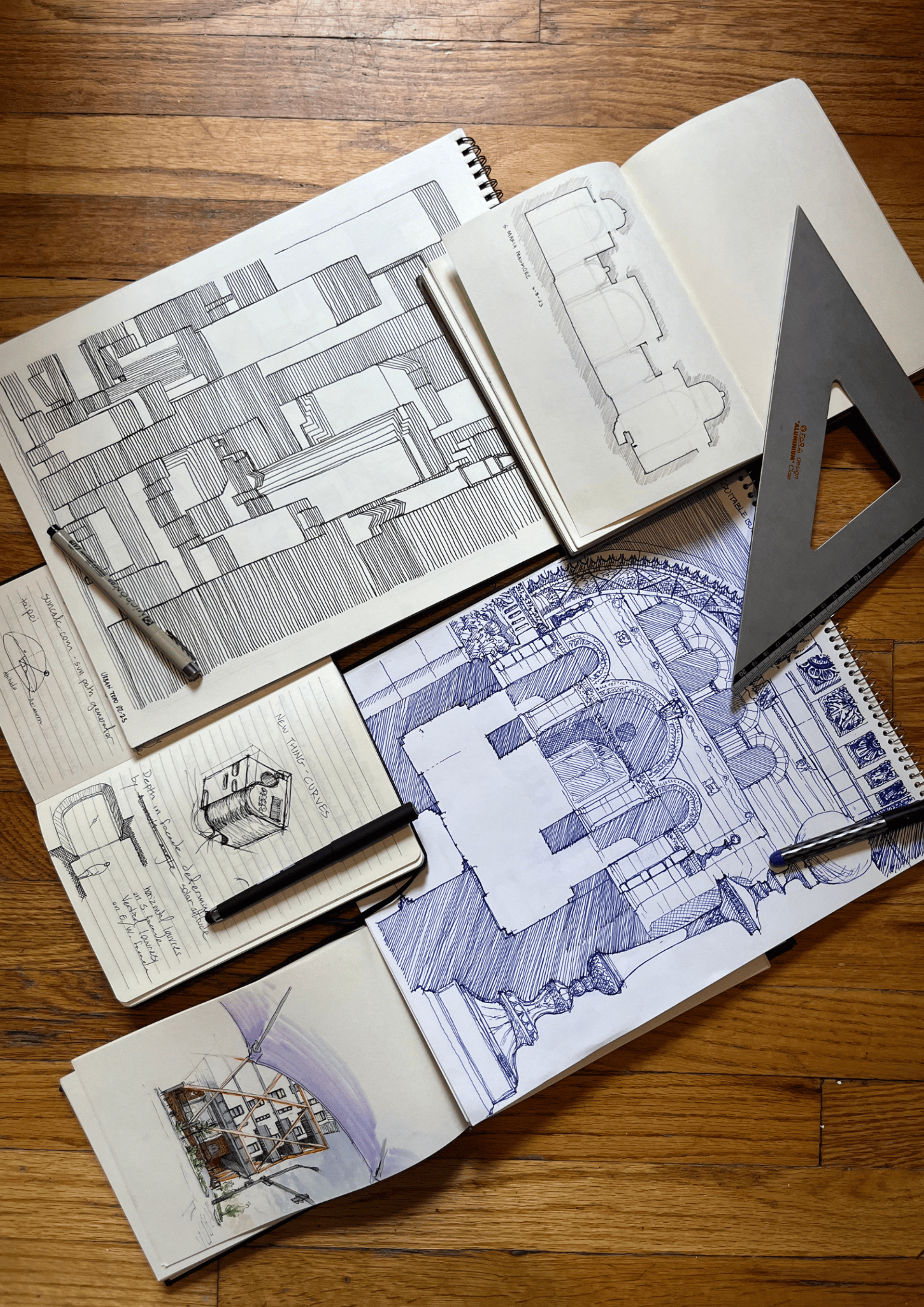 printing papers on brown surface