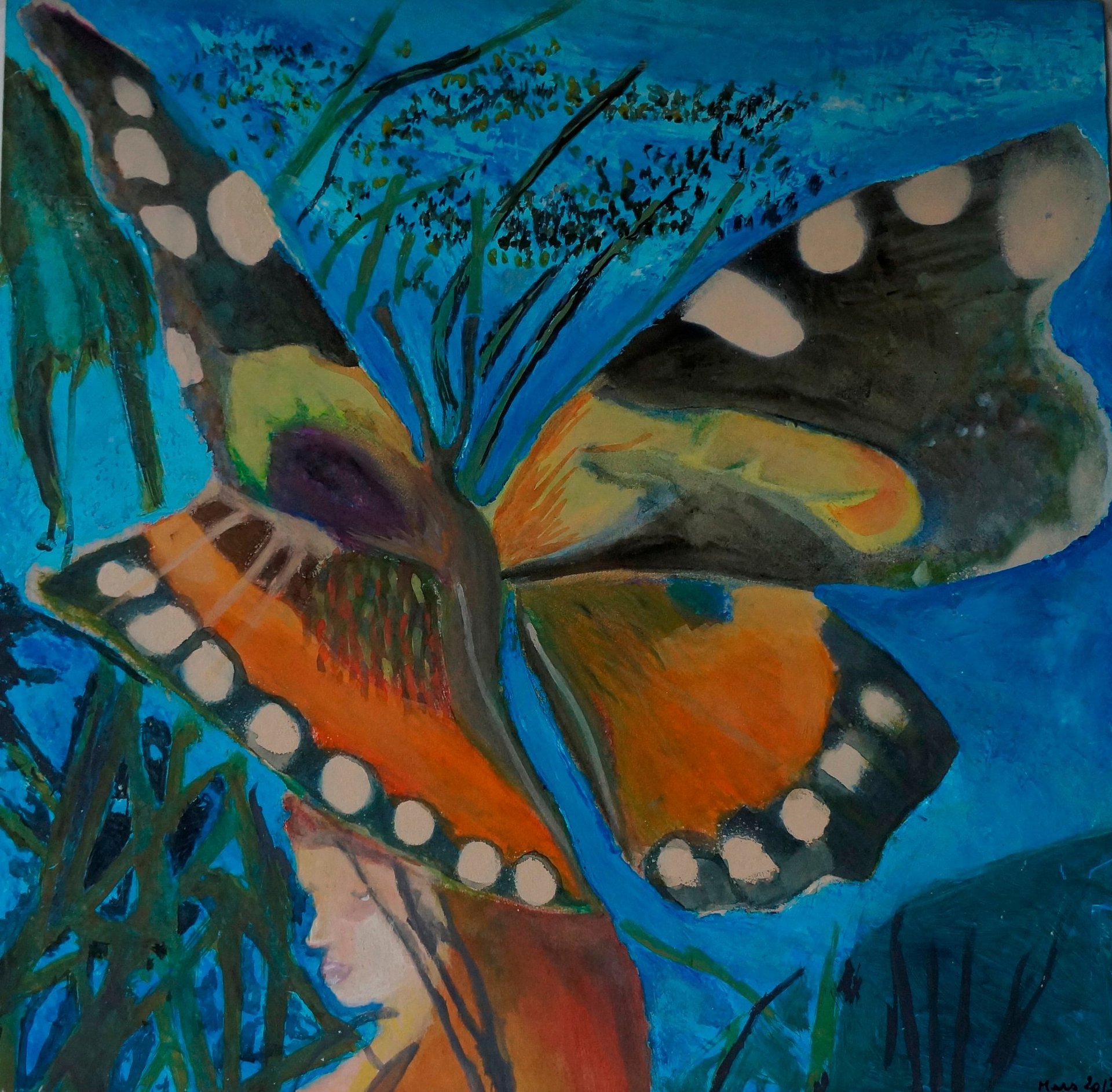 black blue and yellow textile