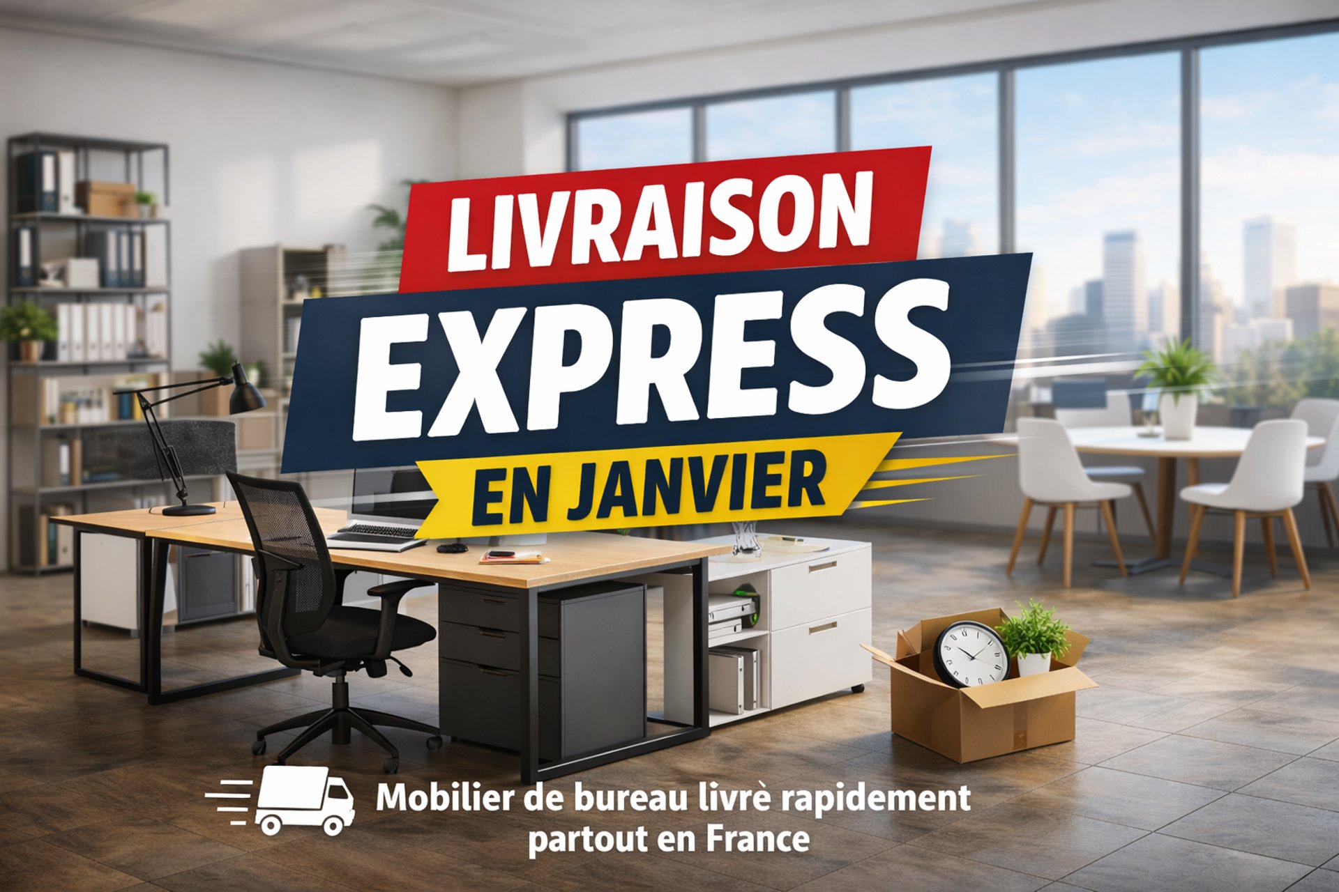 livraison mobilier de bureau express