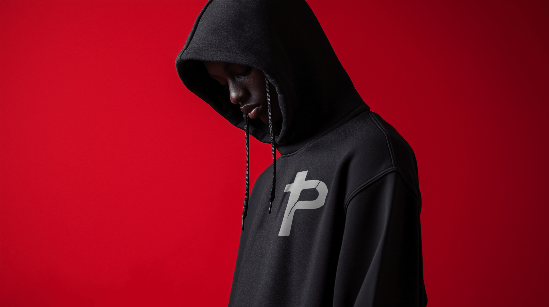 an abstract photo of a curved building with a blue sky in the background