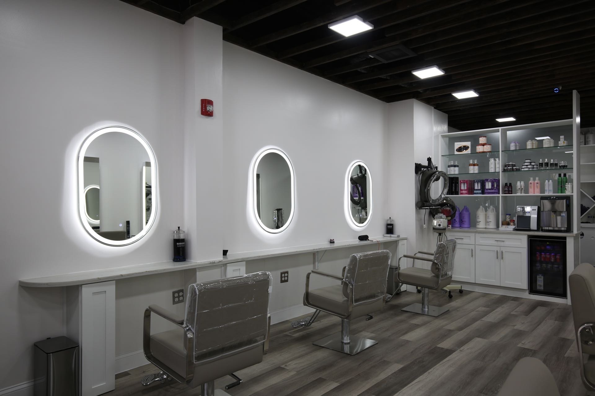 black and brown leather padded tub sofa