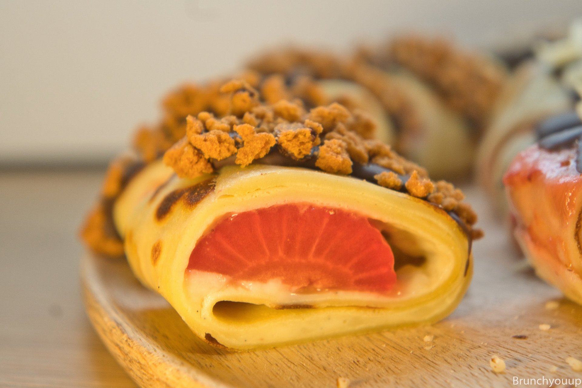 woman holding dried flower