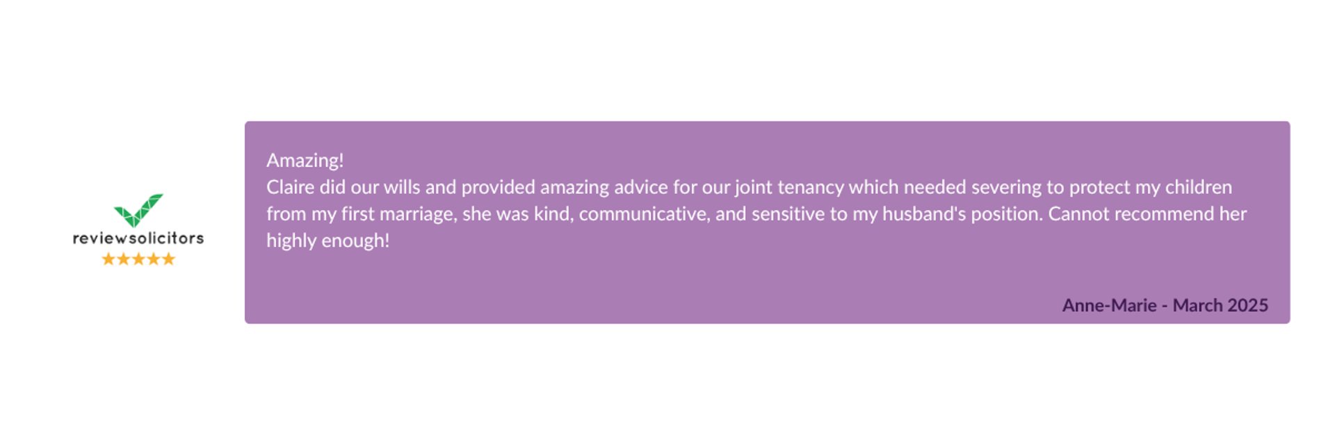 Anne-Marie Testimonial