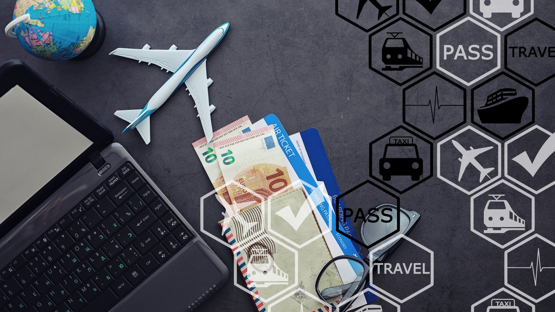 a close up of a blue and white striped fabric