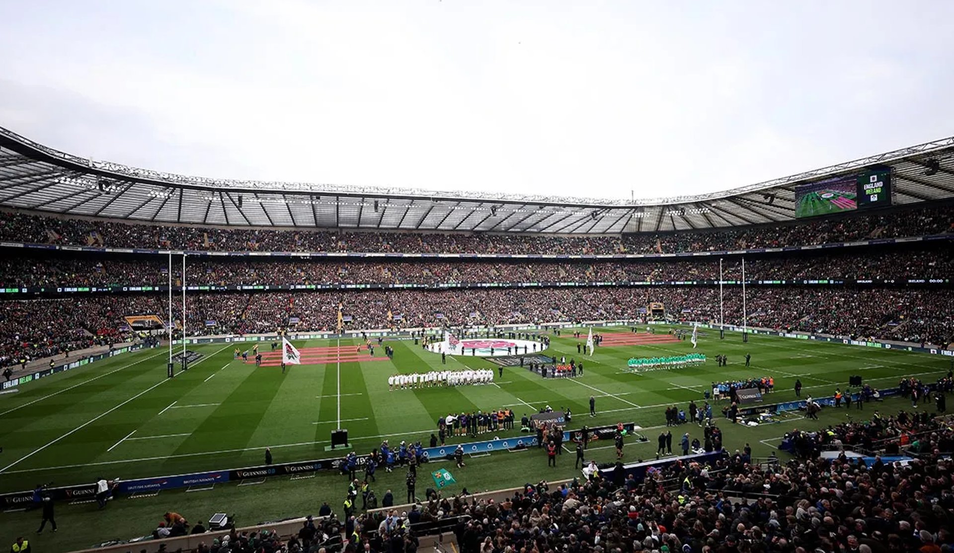 a group of people playing a game of soccer