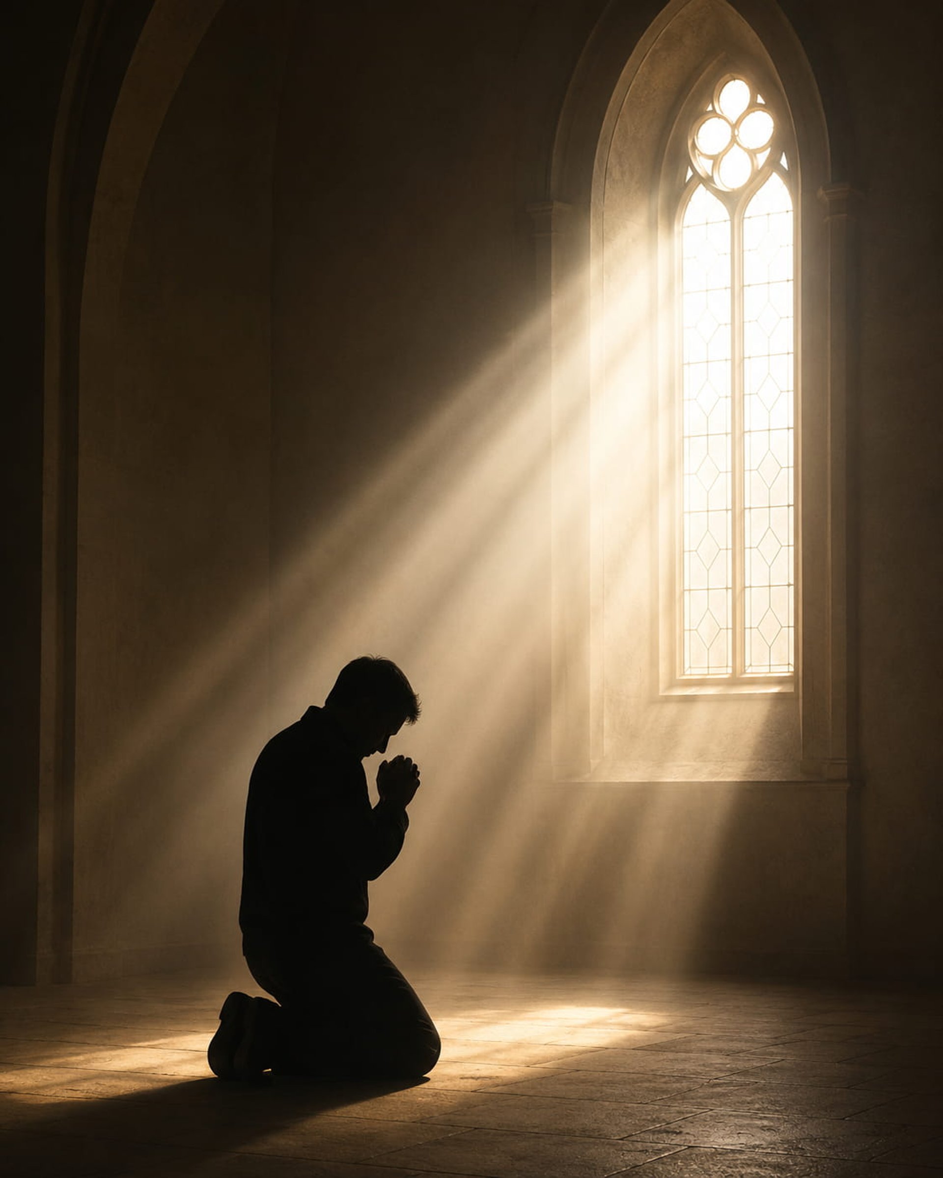 person praying