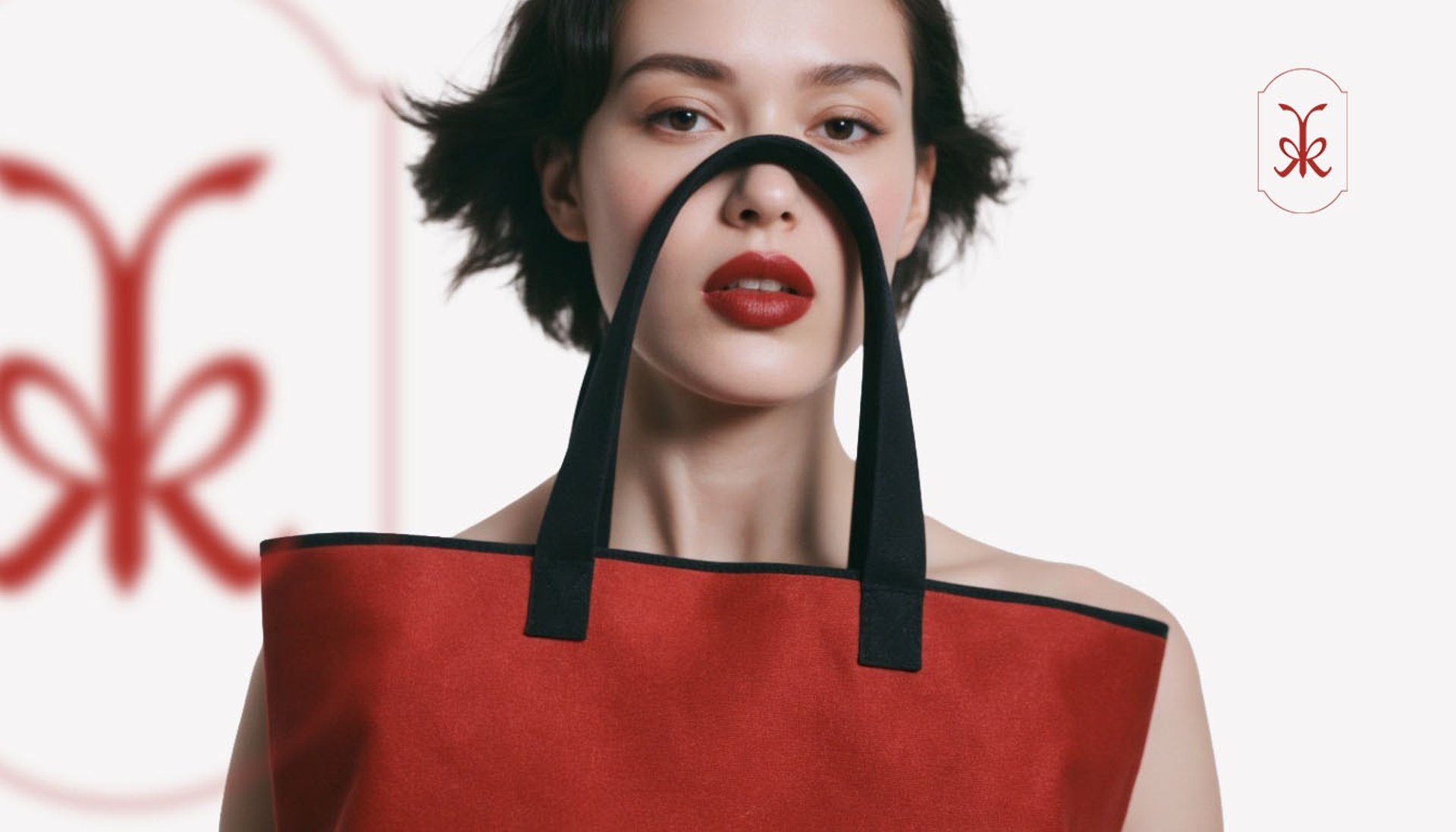 an abstract photo of a curved building with a blue sky in the background