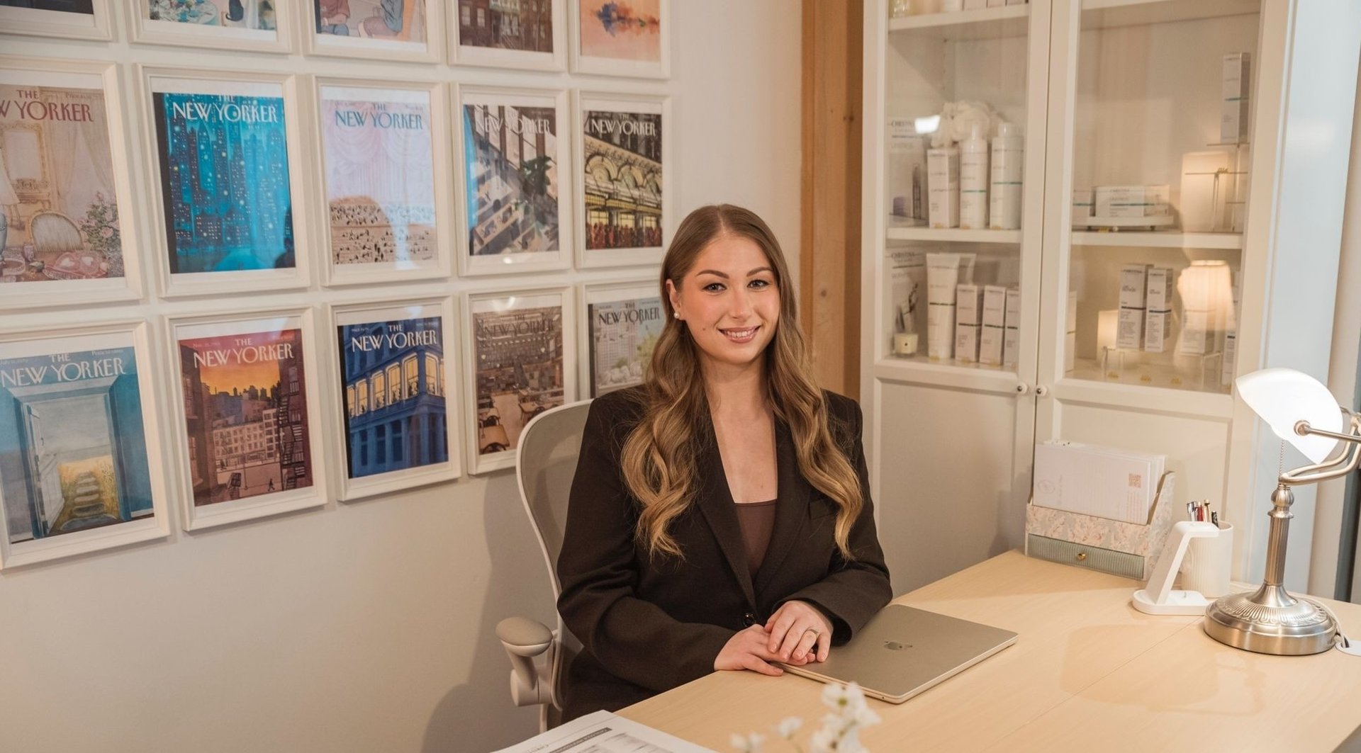 an abstract photo of a curved building with a blue sky in the background