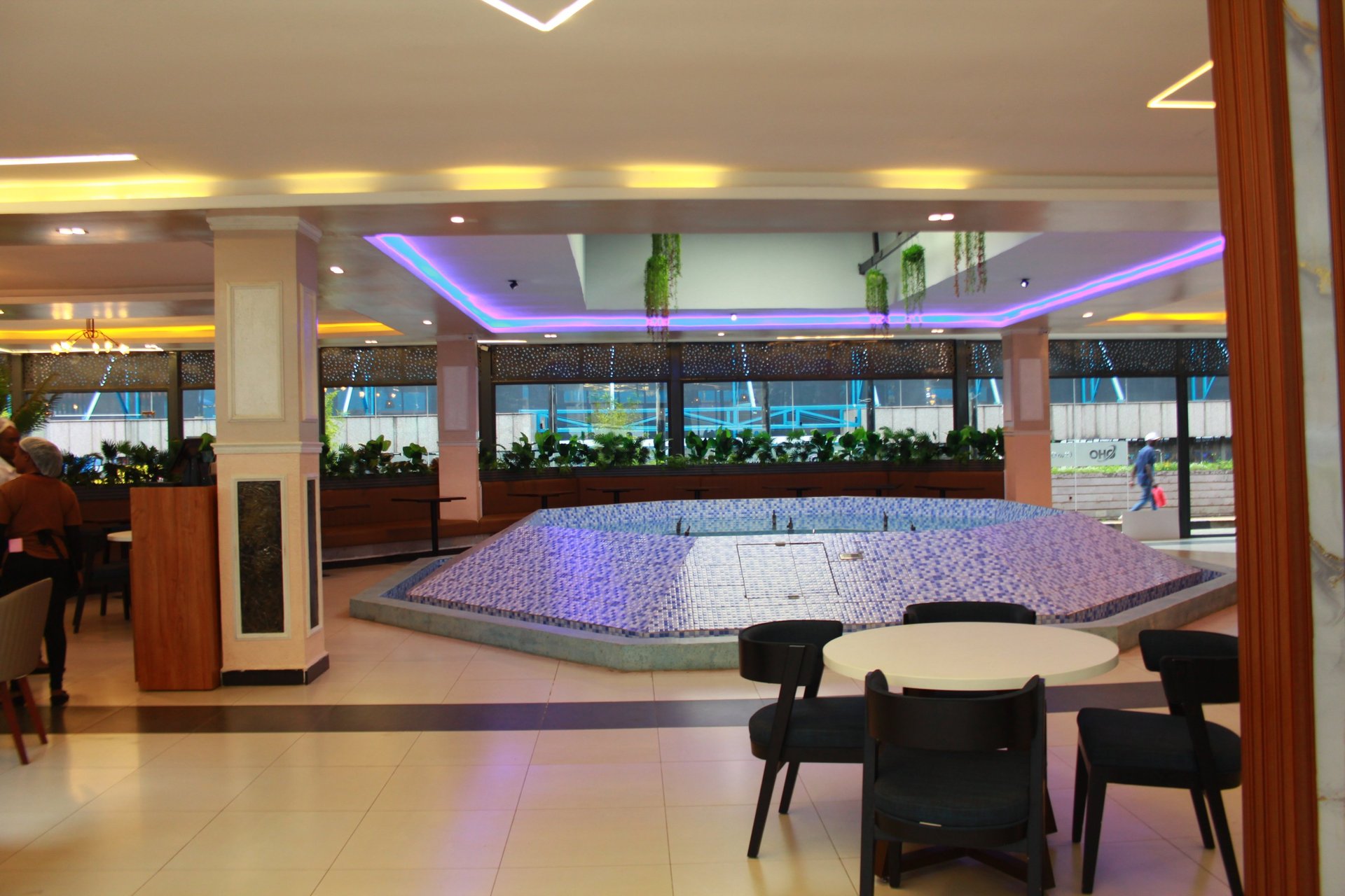 Oho Gardens Restaurant Fountain In CBD