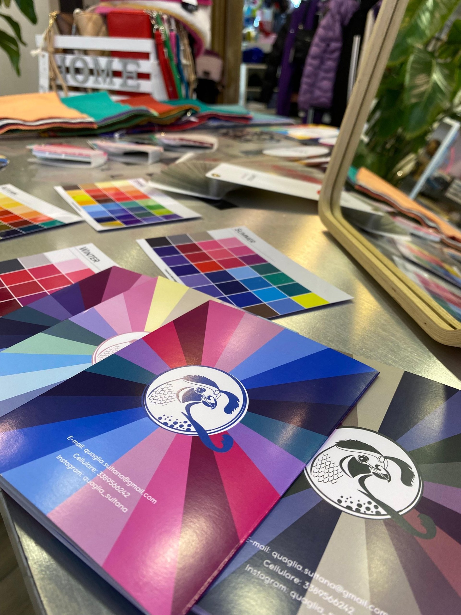 an abstract photo of a curved building with a blue sky in the background