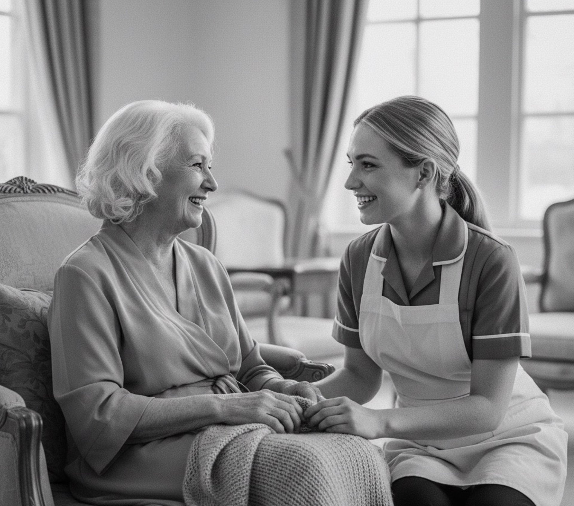 an abstract photo of a curved building with a blue sky in the background