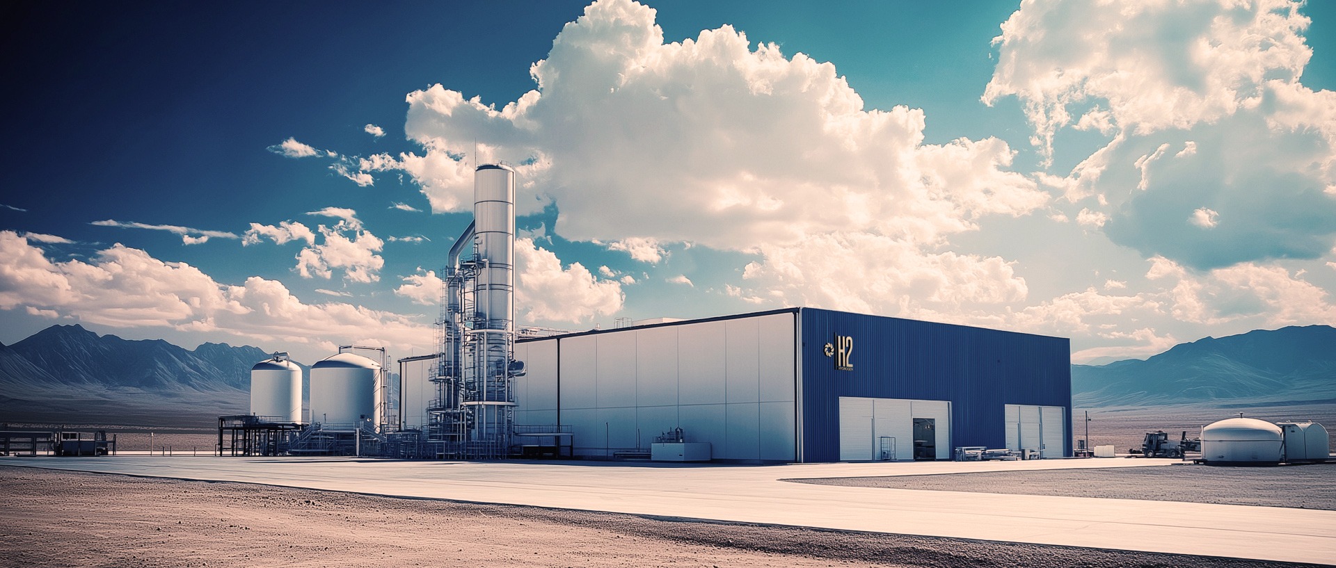 an abstract photo of a curved building with a blue sky in the background