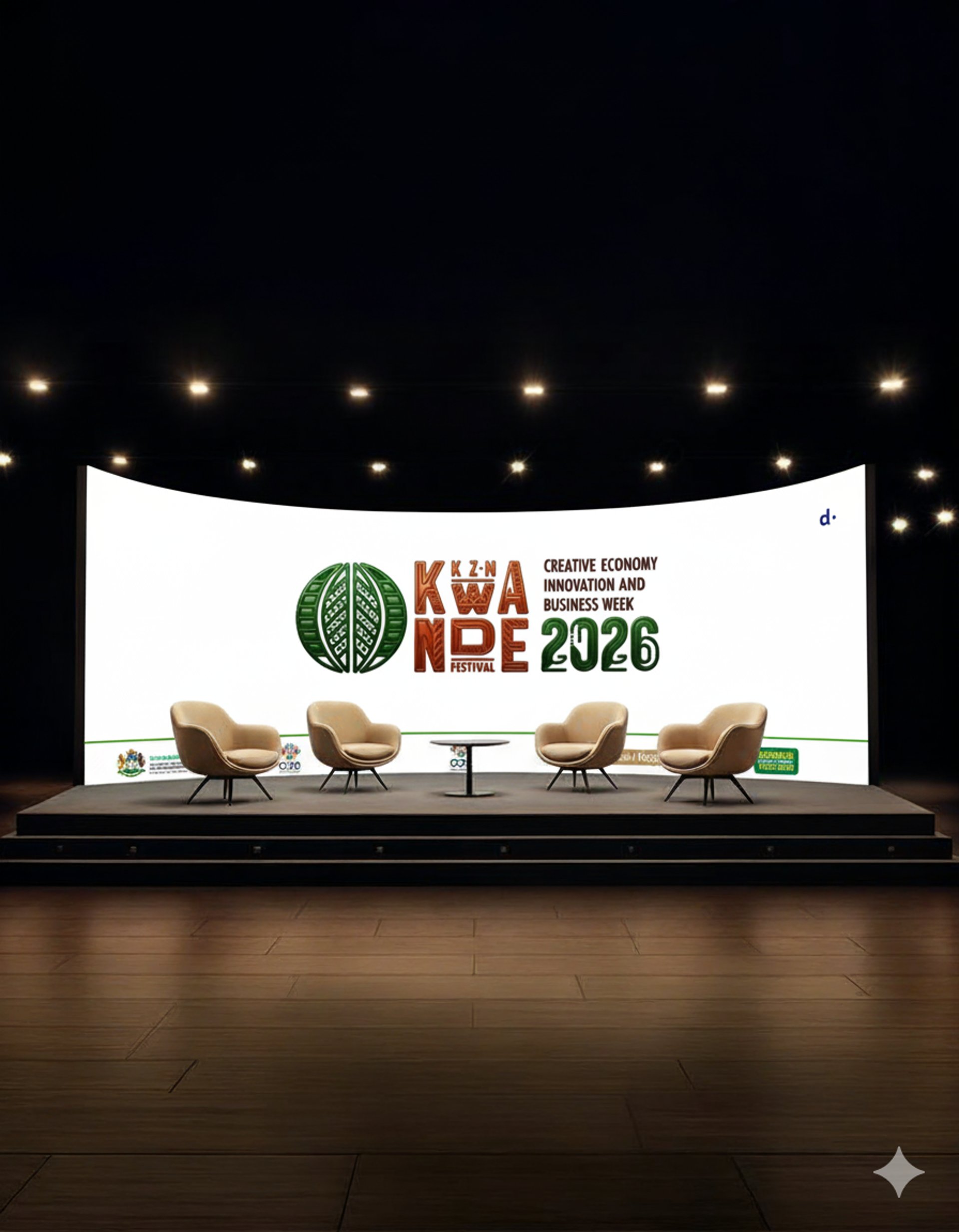 an abstract photo of a curved building with a blue sky in the background