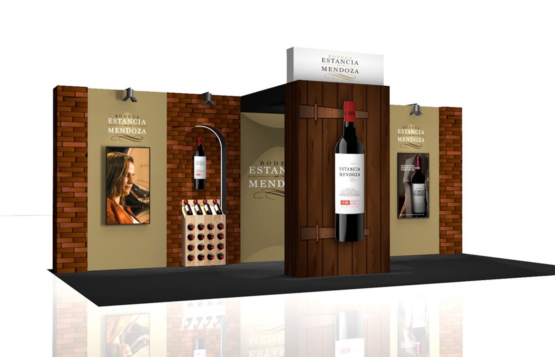 Stand hecho en cartón para ferias y exposiciones en Quito