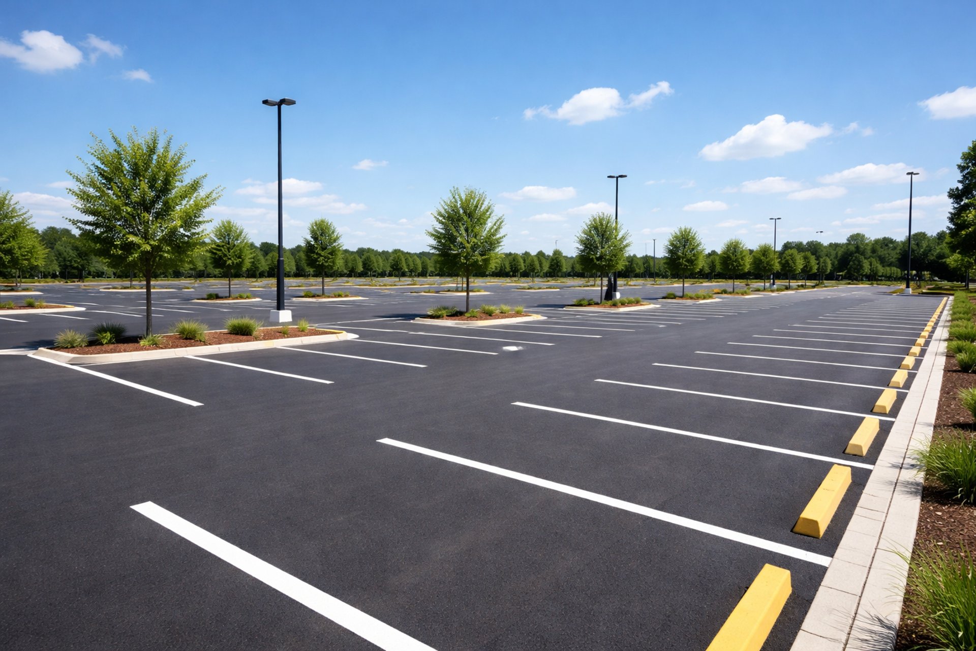 Parking Lot Striping in Columbus, Georgia - Concrete Painting, Asphalt Sealcoating