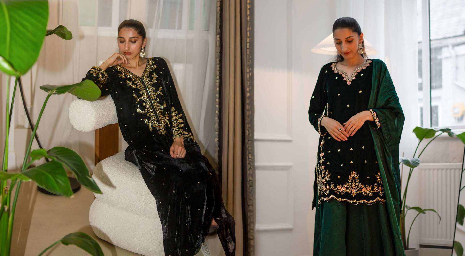 black and white bed linen