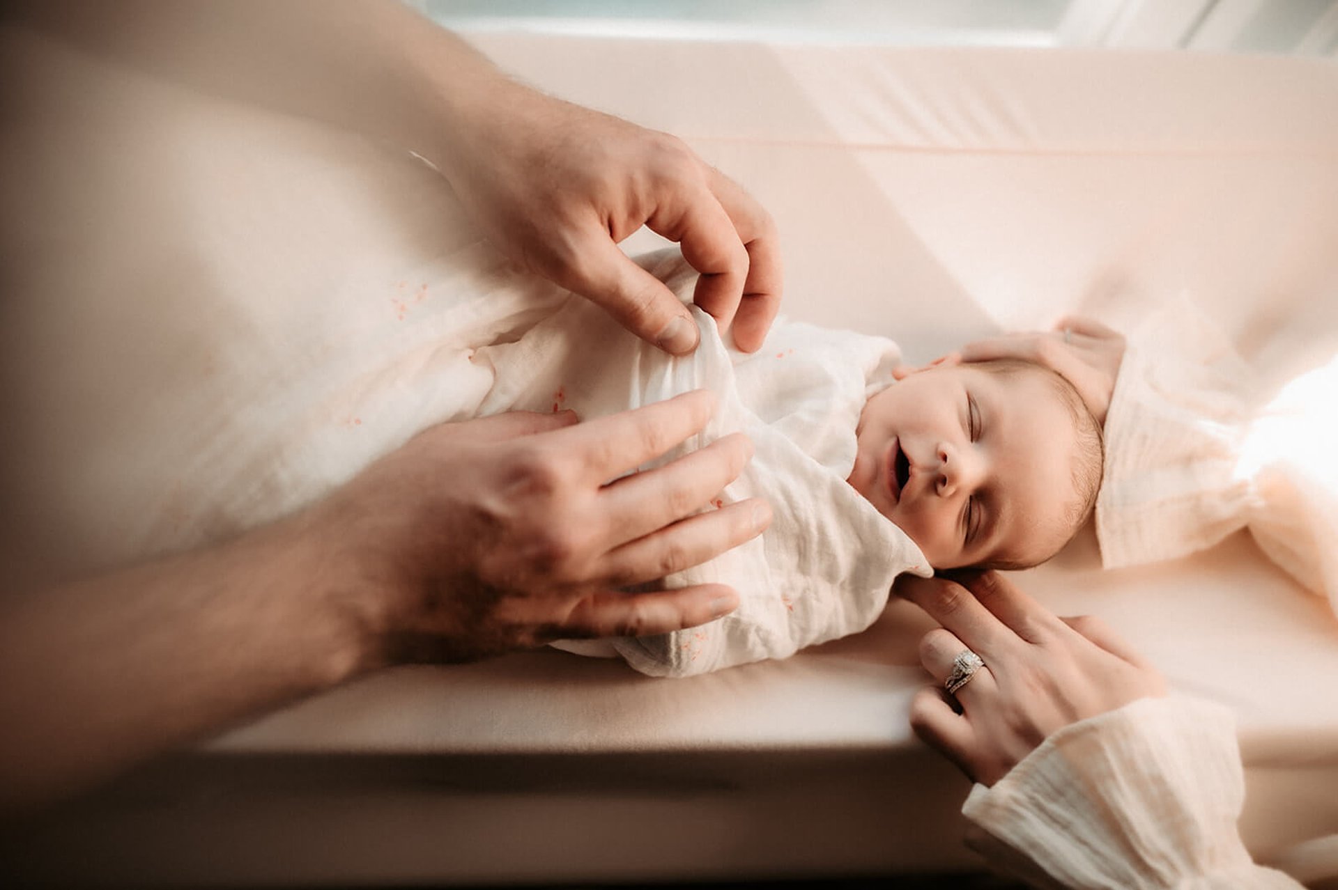 In-home newborn photo session in Duluth MN