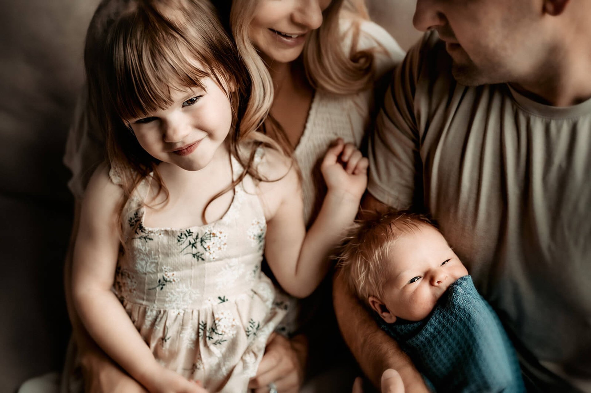 In-home newborn photo session in Duluth MN