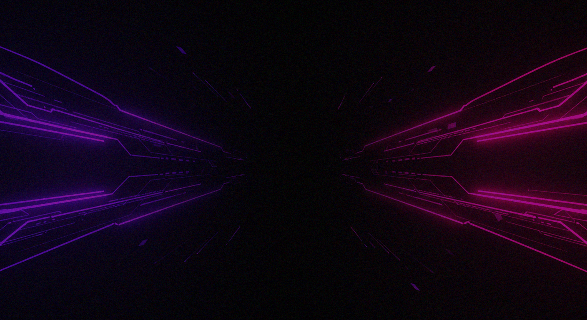 an abstract photo of a curved building with a blue sky in the background