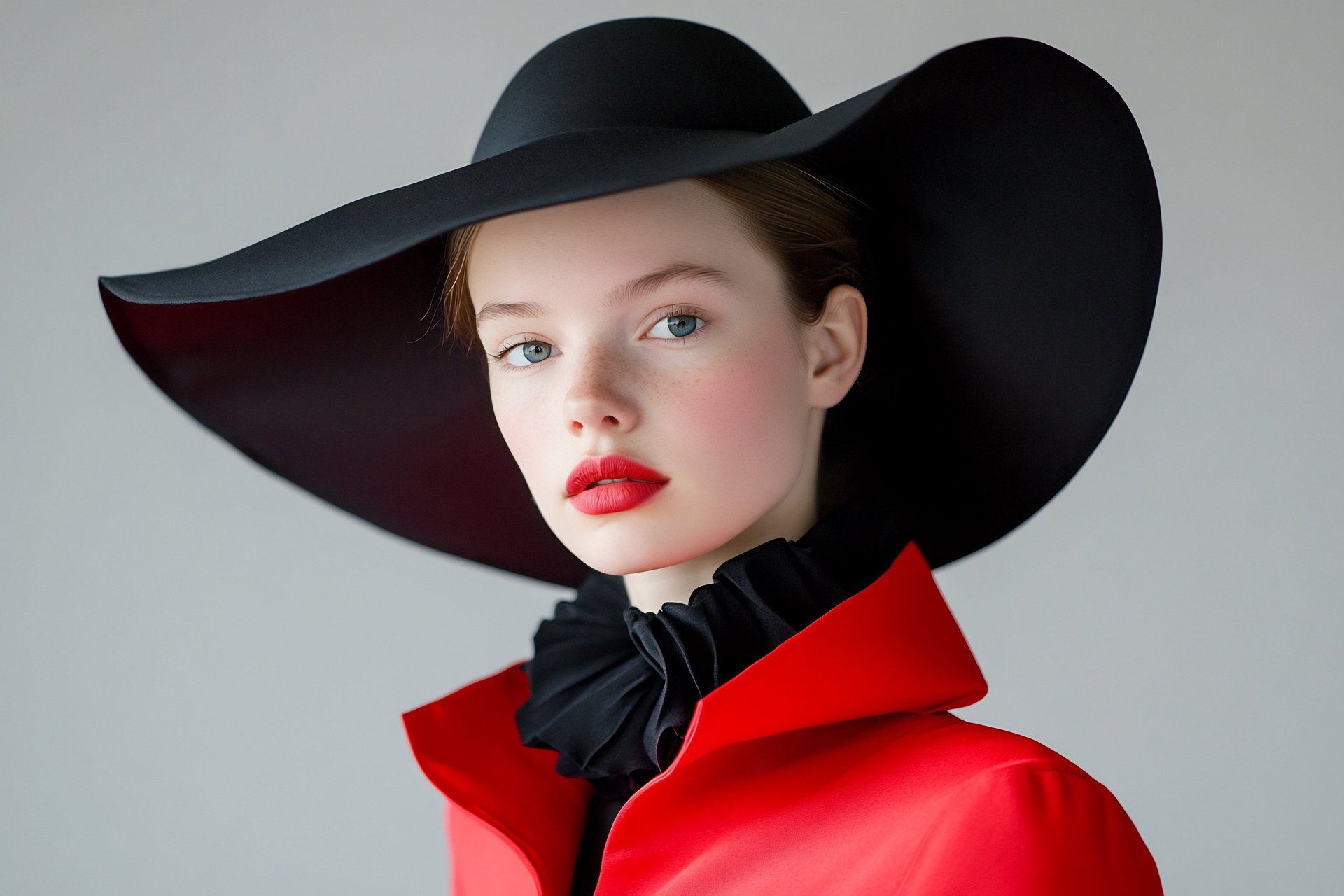 smiling woman wearing brown hat