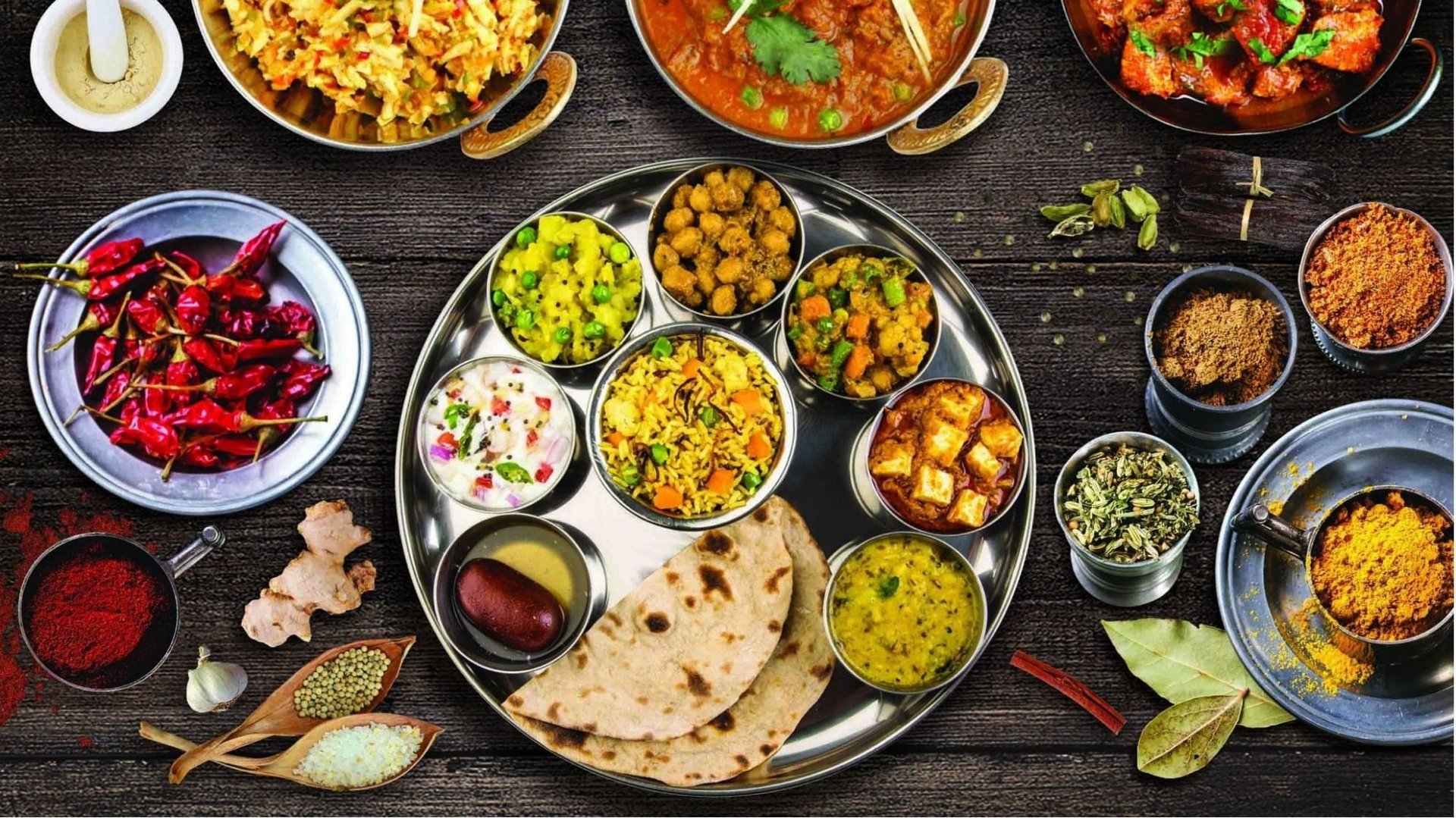 assorted foods on stainless steel tray