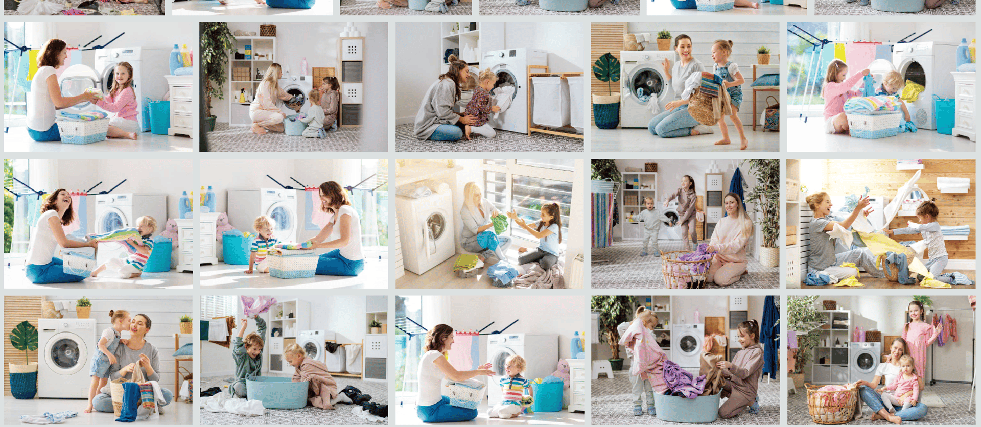 white front load washing machine