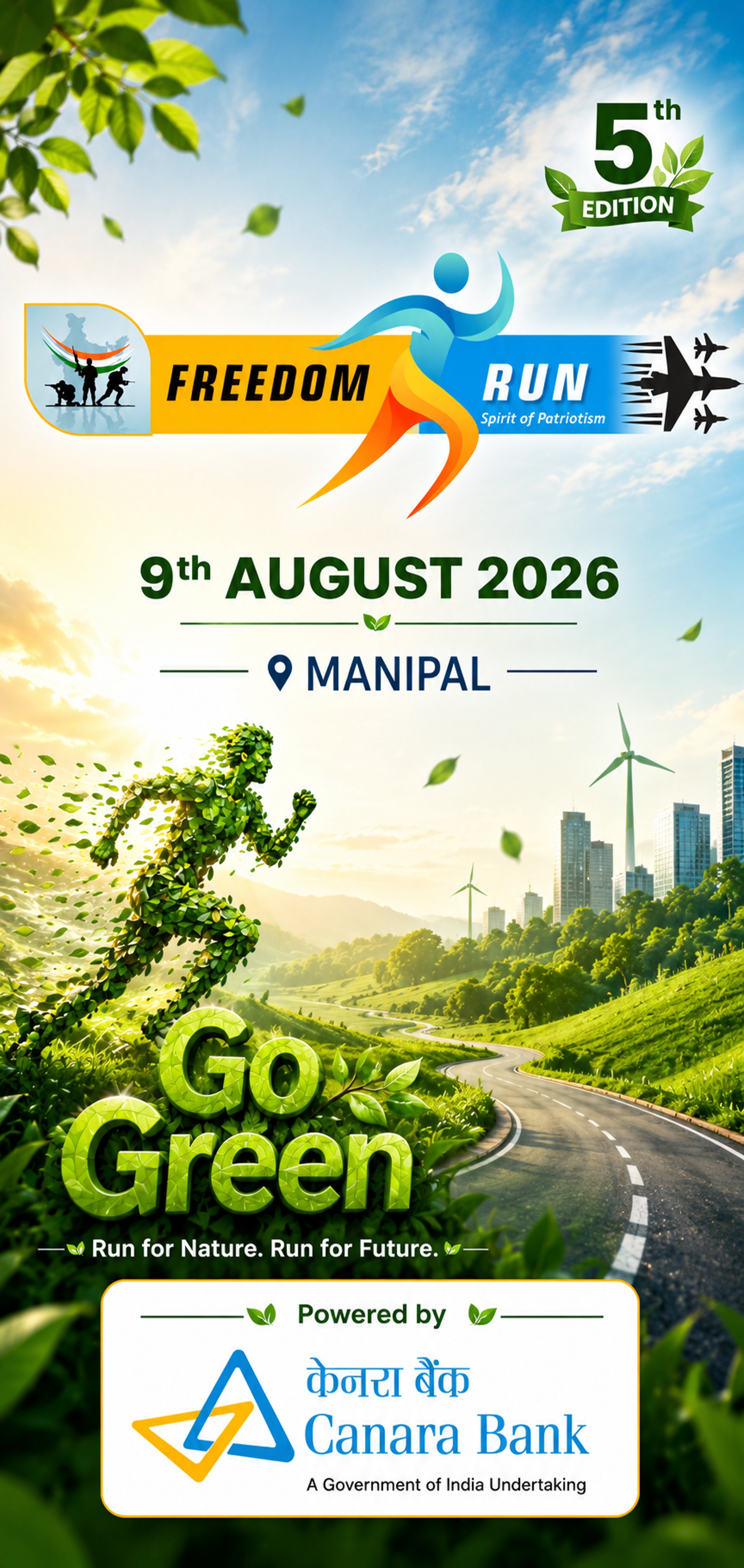 Freedom Run Manipal 2026 Theme is Go Green
