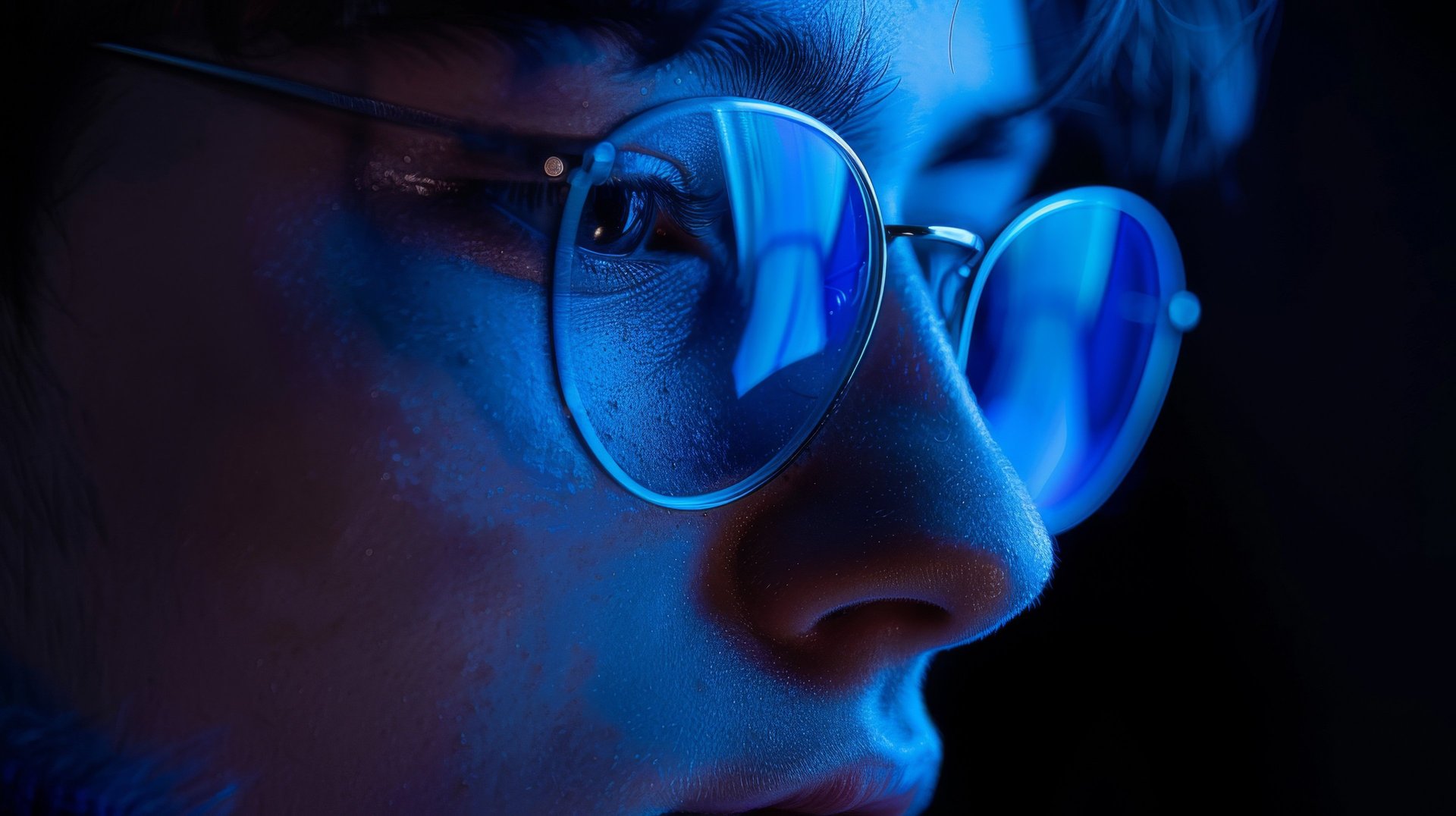 an abstract photo of a curved building with a blue sky in the background