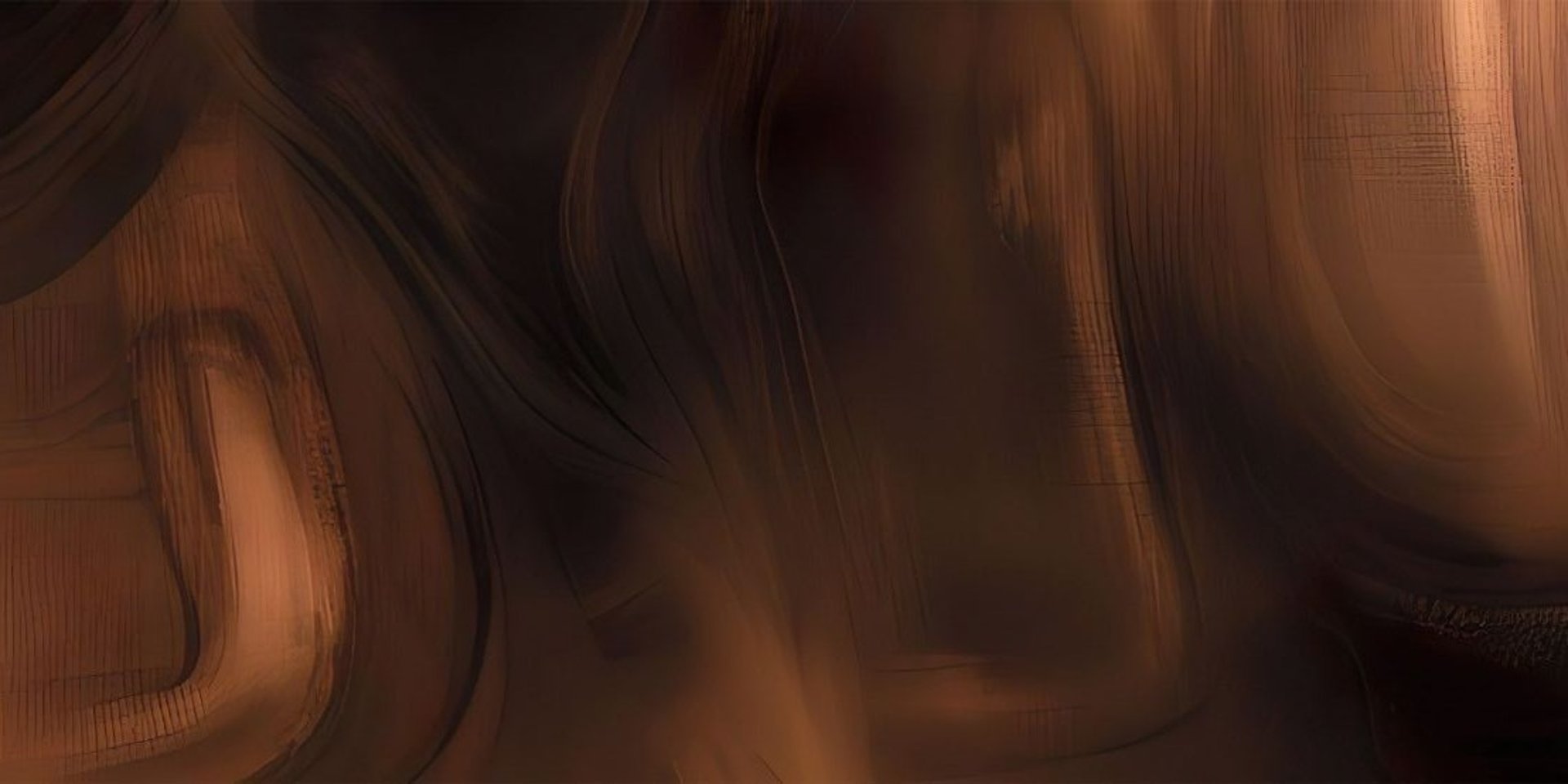 a close up of a black and brown abstract painting