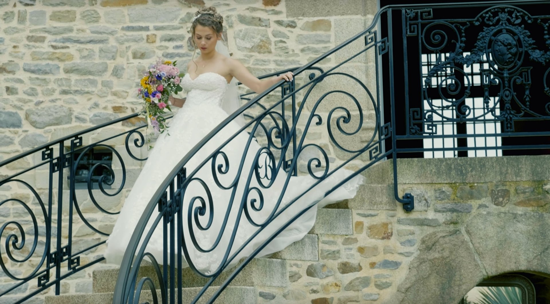 mariée au chateau du bertry la bouexiere